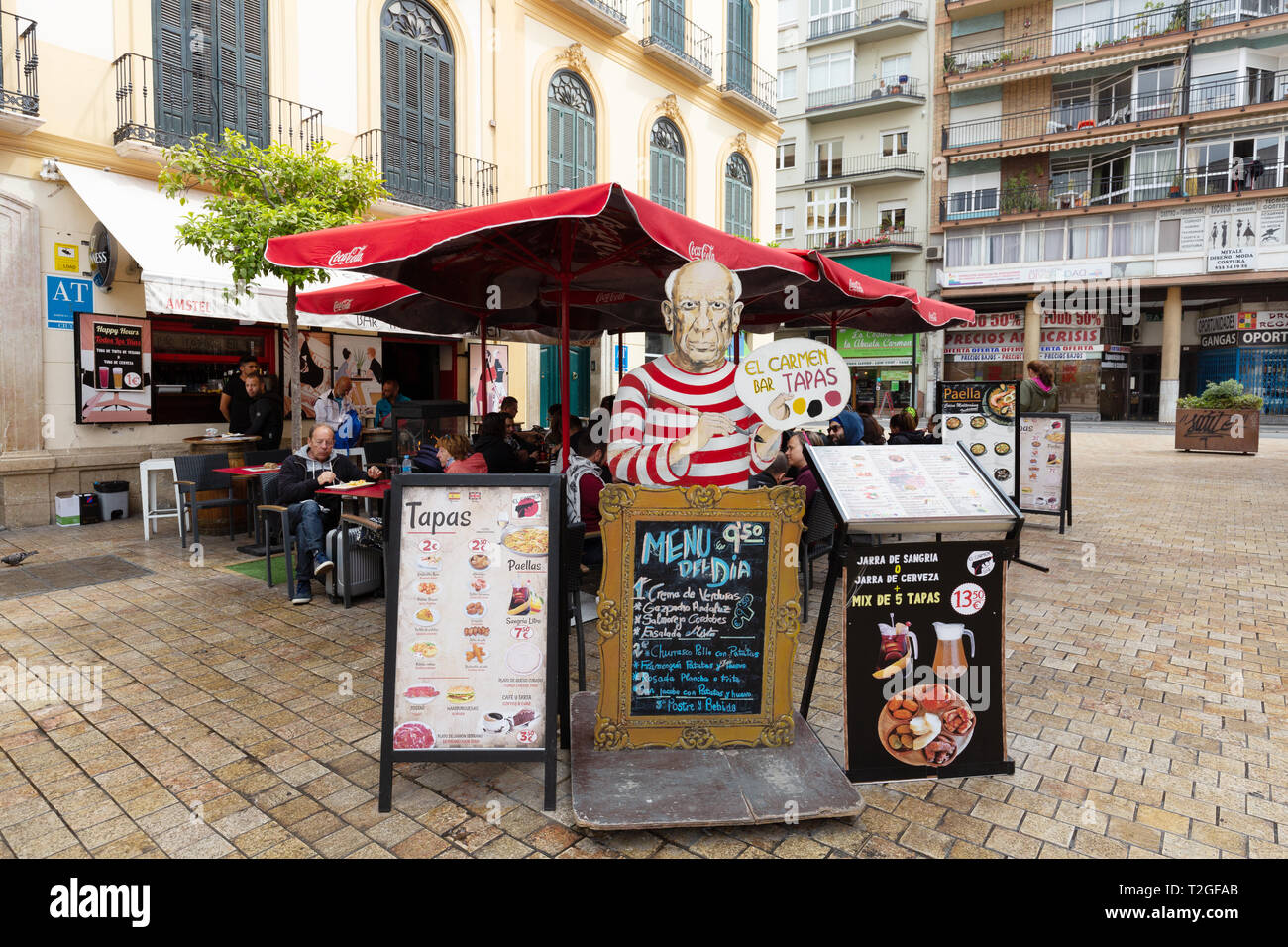 Bar à Tapas Malaga Malaga, vieille ville, malaga andalousie espagne Europe Banque D'Images