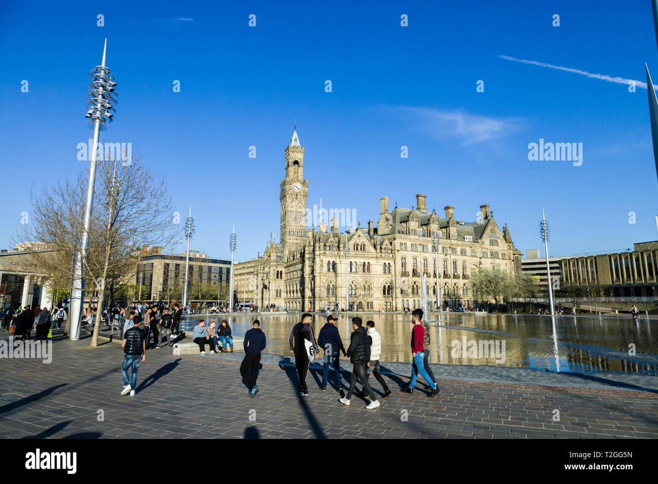 Bradford City Hall, Centenary Square, Bradford West Yorkshire Banque D'Images