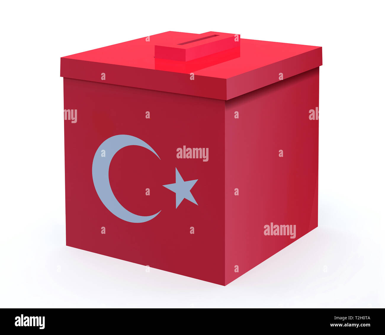 Urne électorale turque, 3d illustration Banque D'Images
