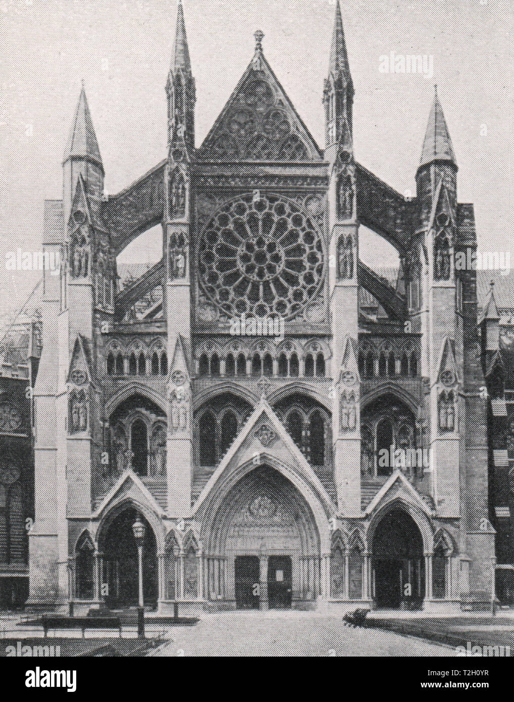 Transept nord, l'abbaye de Westminster Banque D'Images