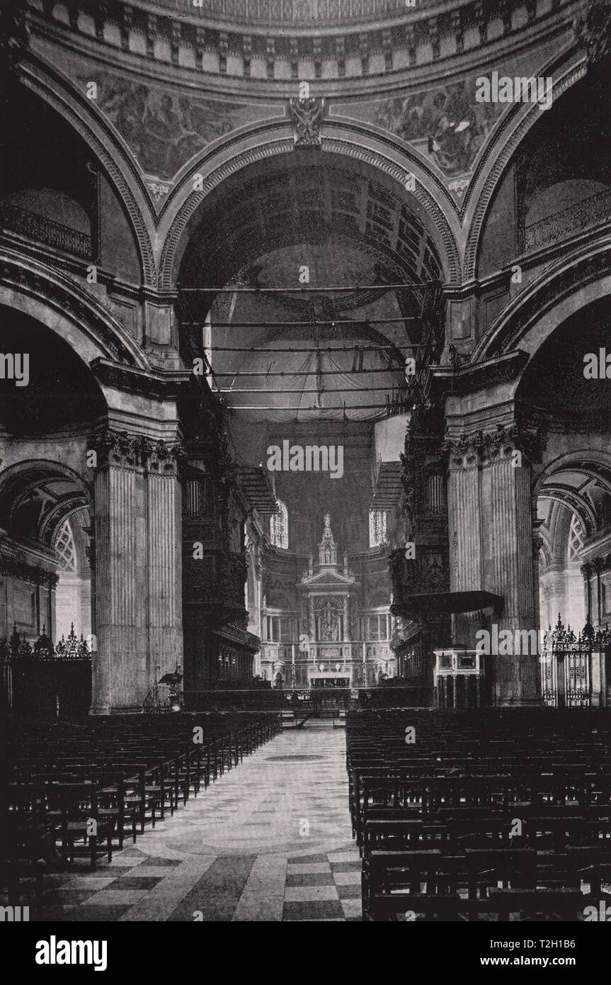 La Cathédrale St Paul (intérieur) Banque D'Images