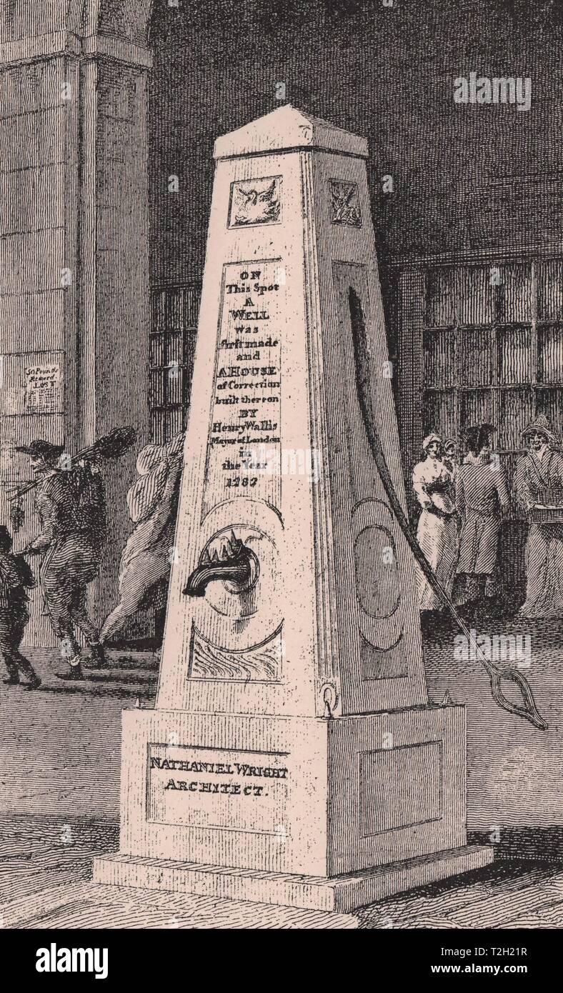 La pompe dans Cornhill, 1800 Banque D'Images