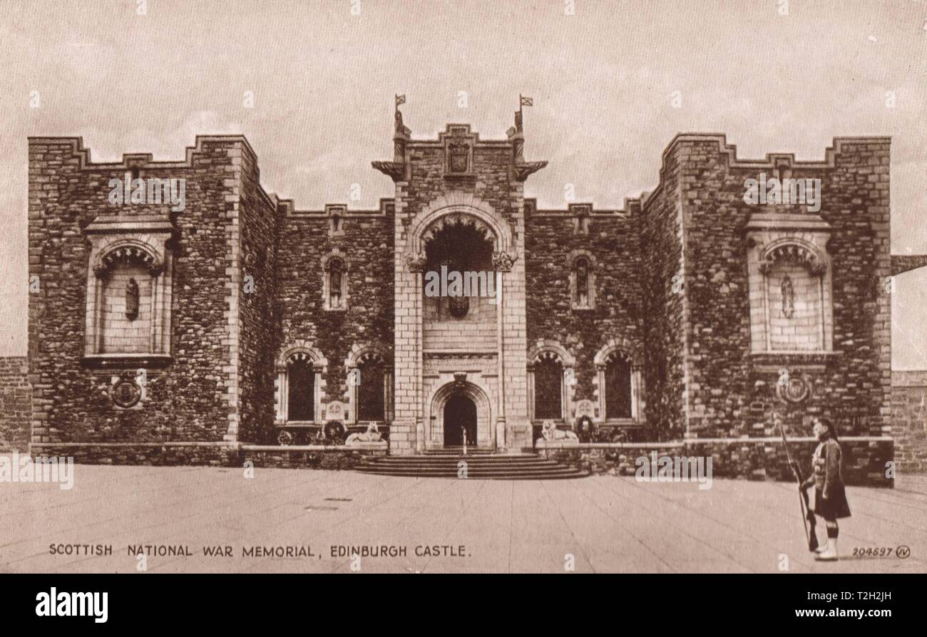 Scottish National War Memorial, le château d'Édimbourg Banque D'Images