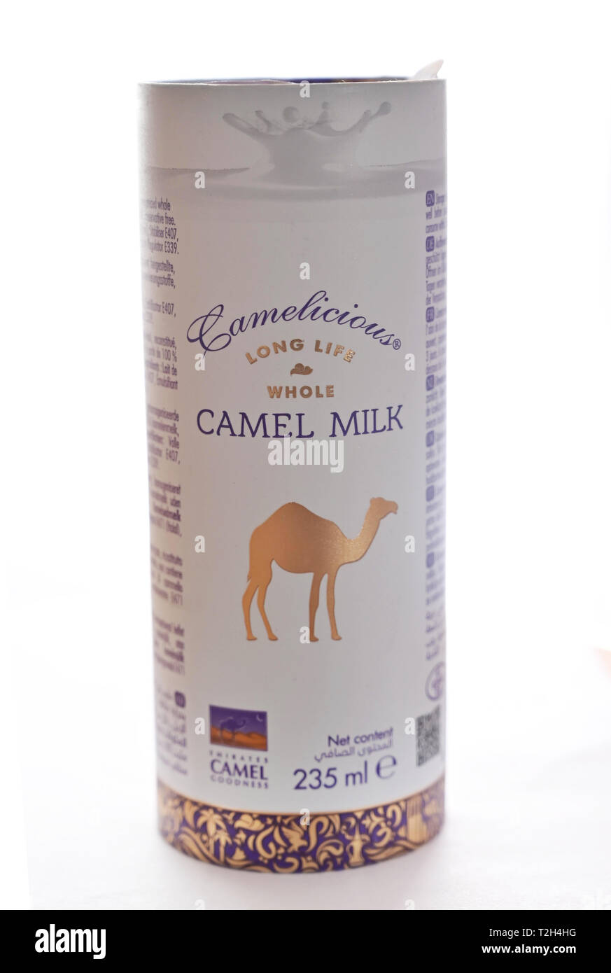 Longue vie Camelicious ensemble le lait de dromadaire Banque D'Images