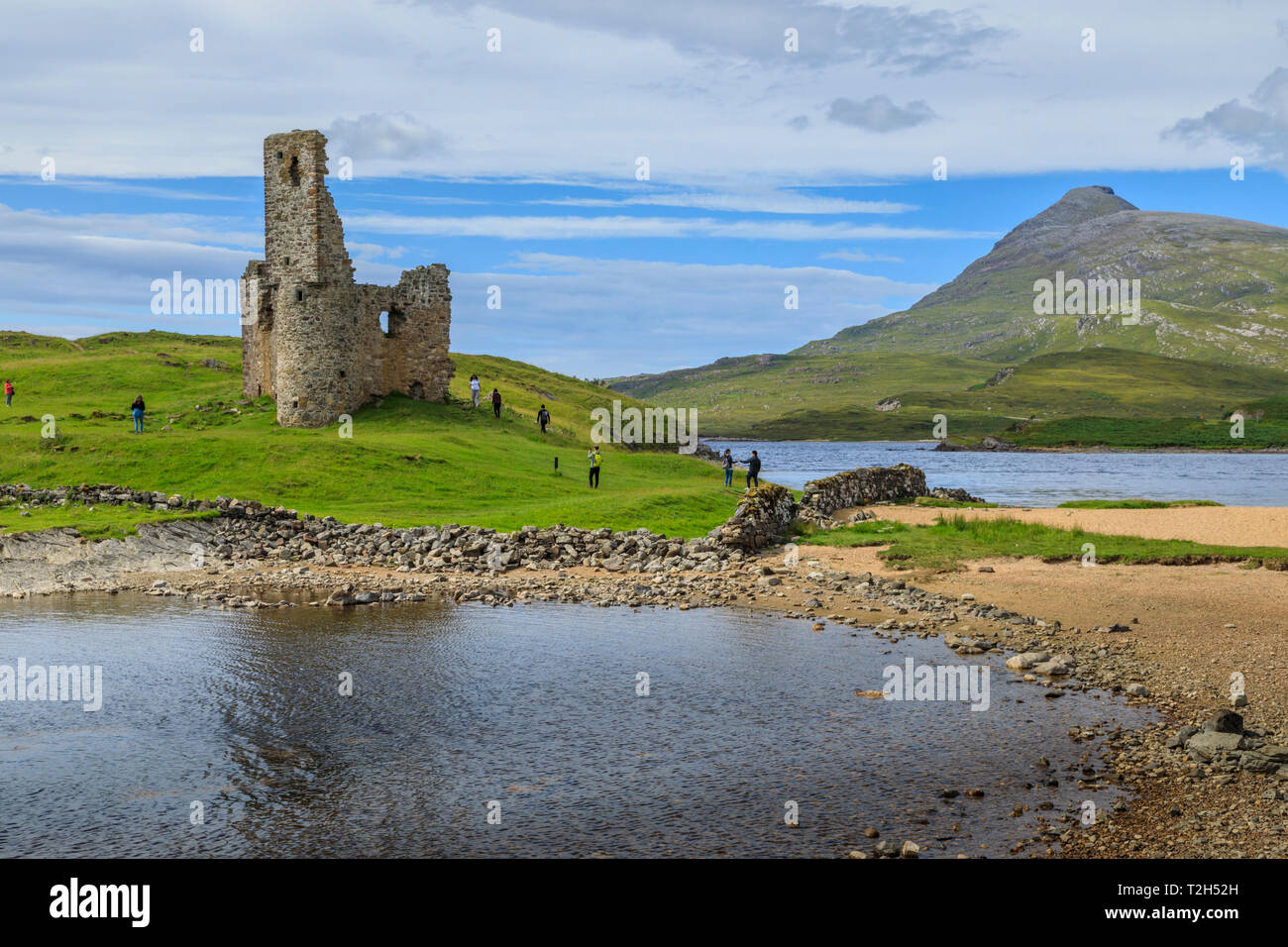 Ardvreck Castle en Ecosse, Europe Banque D'Images