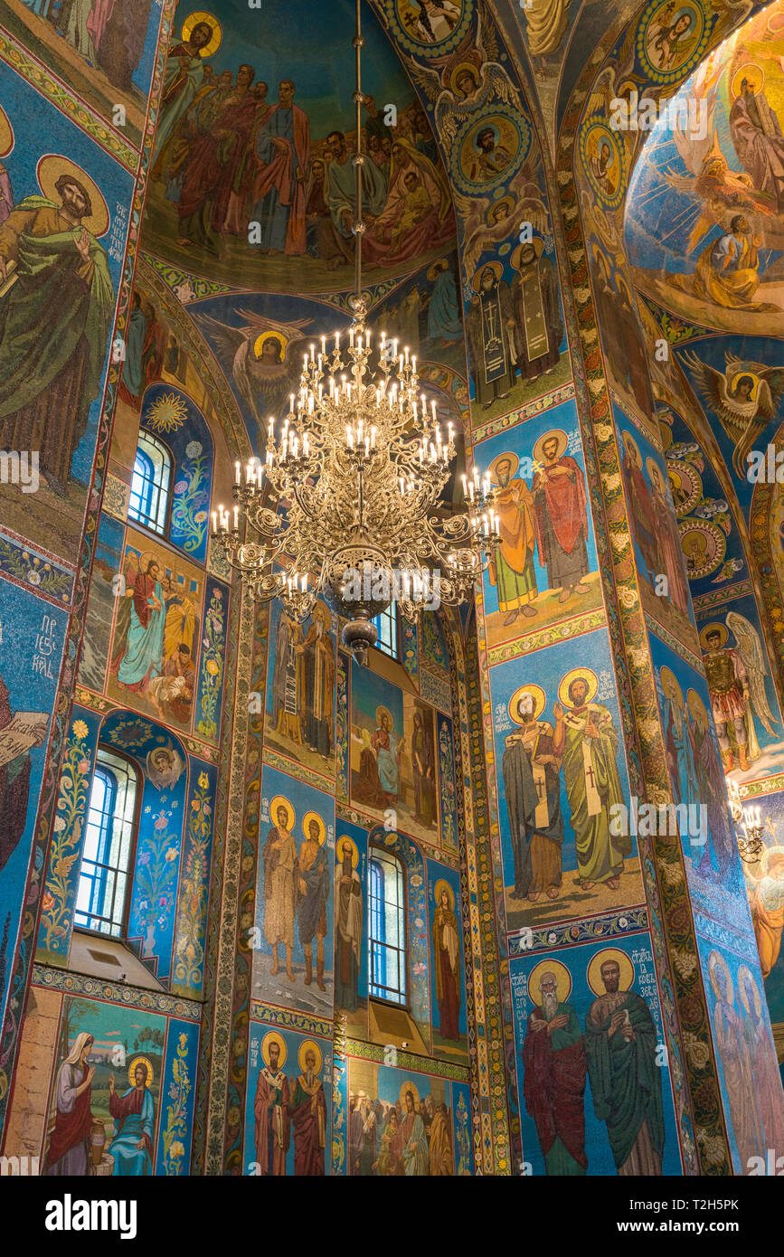 Boîte à Musique Peinte à La Main - Église Du Sauveur-sur-le-sang-versé - Bleu, Neuve