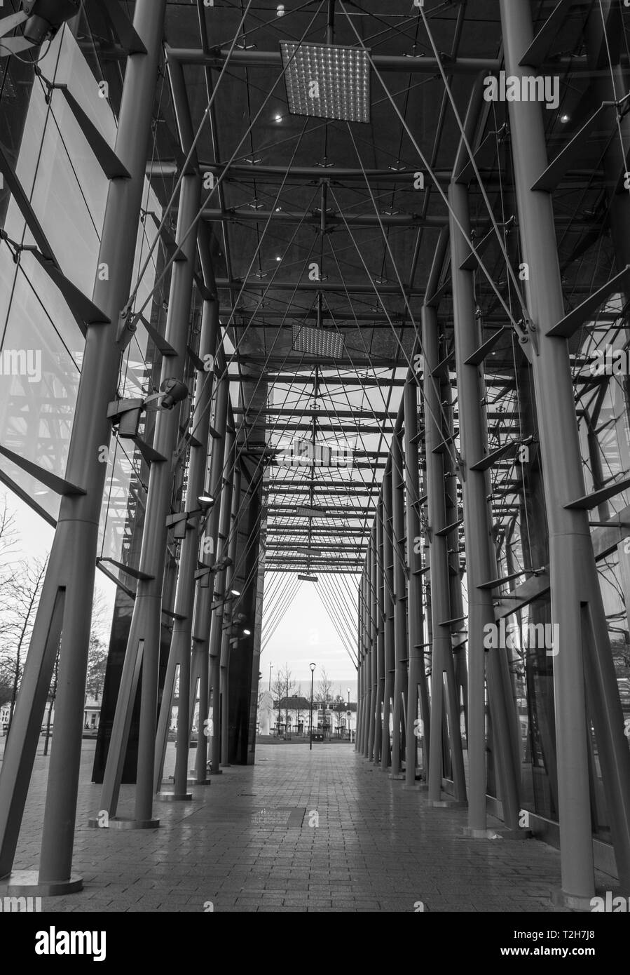 Passerelle industrielle à Leeuwarden Banque D'Images