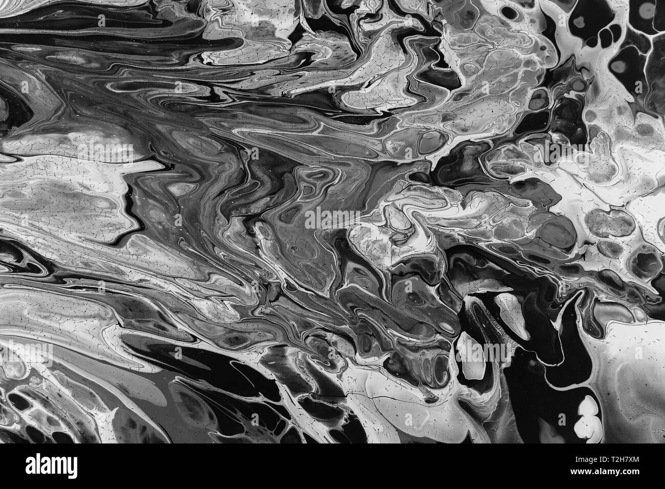 La peinture abstraite avec peinture en acrylique Banque D'Images