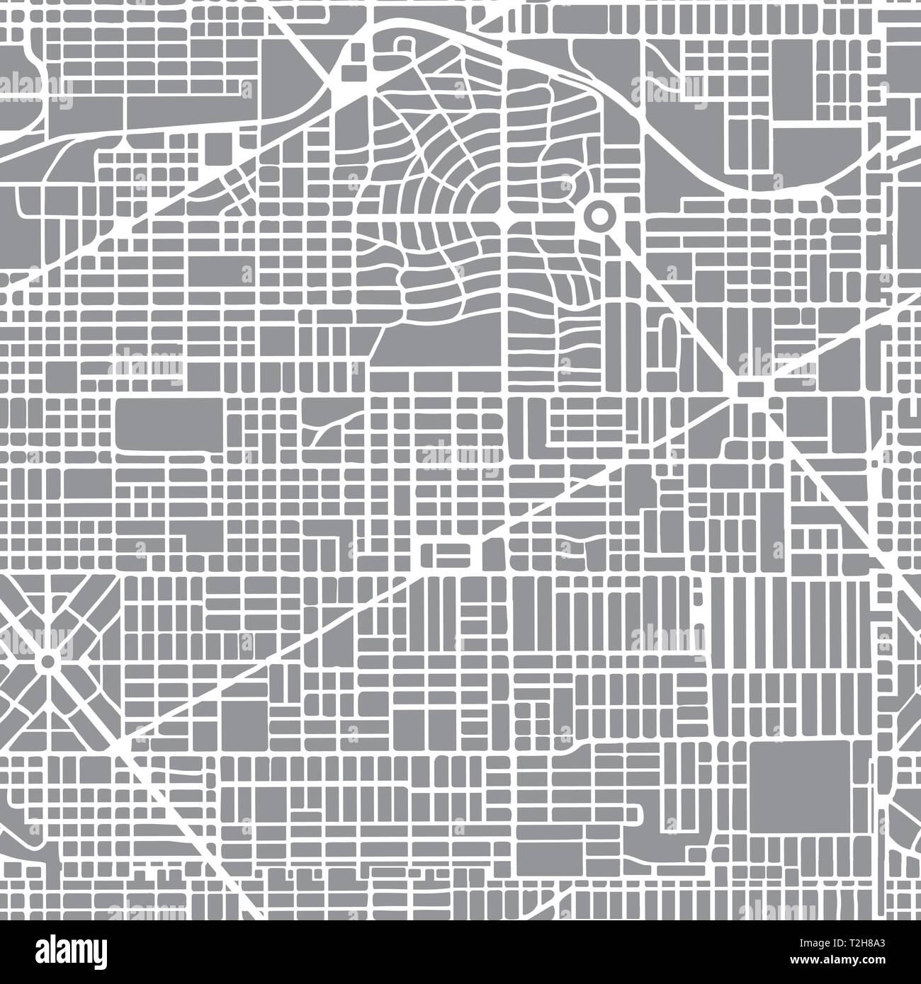 Résumé du plan de la ville transparente motif carte des rues de la cartographie. Plan de la ville répétition vector illustration. Illustration de Vecteur
