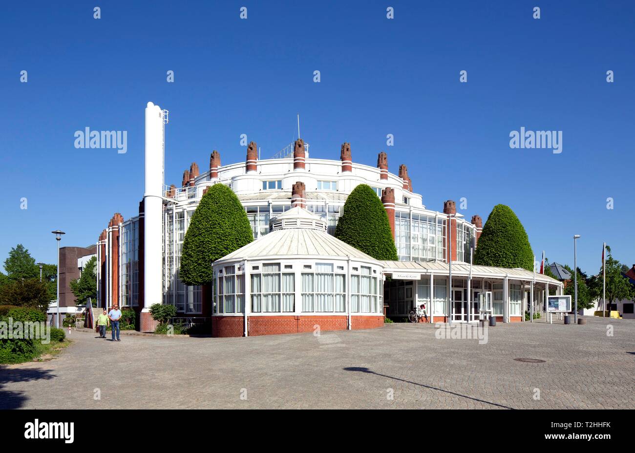 Théâtre de la ville, architecte Gottfried Bohm, monument architectural, Itzehoe, Schleswig-Holstein, Allemagne Banque D'Images