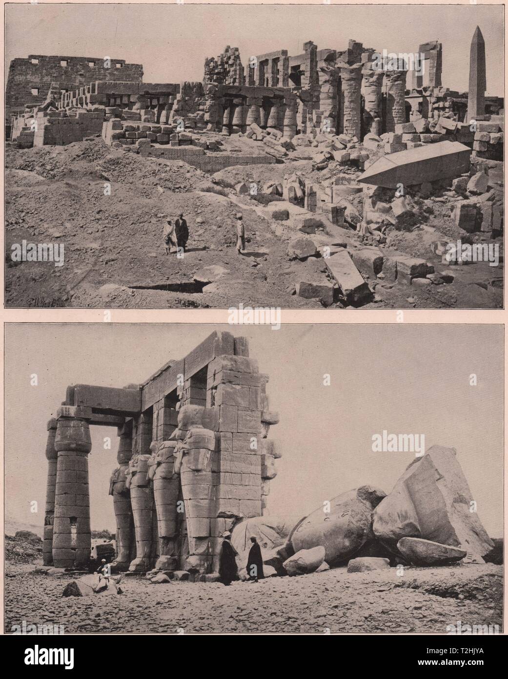 Temple de Karnak, Thèbes, Egypte Banque D'Images