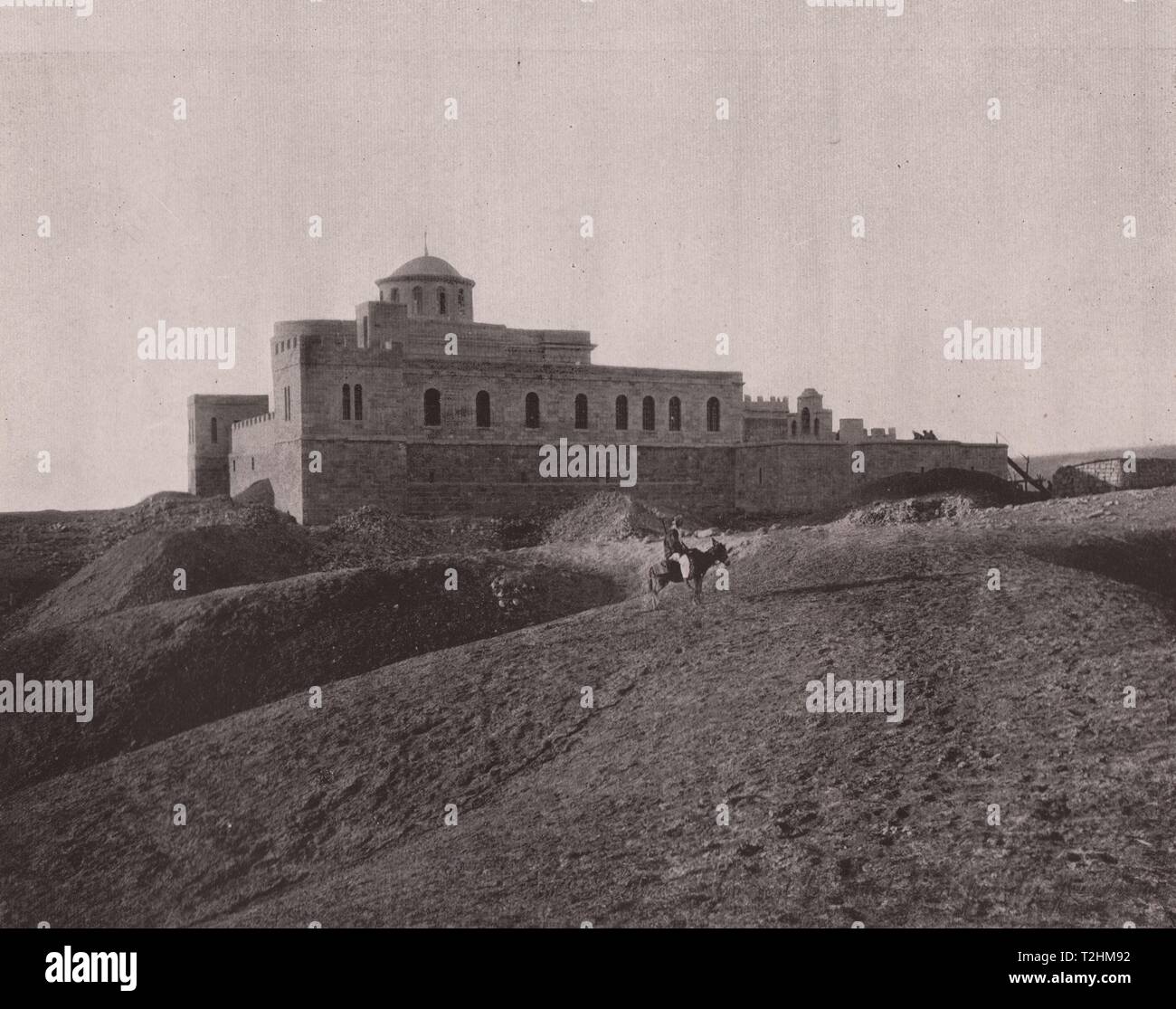 La Jordanie - Le couvent de Saint-Jean le Baptiste sur les bords du fleuve o Banque D'Images