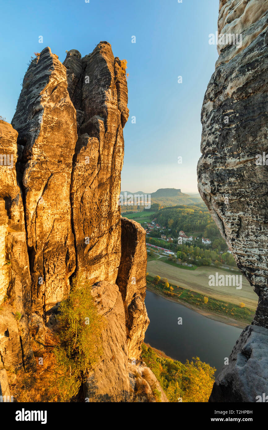 Montagnes de grès elbe Banque de photographies et d’images à haute