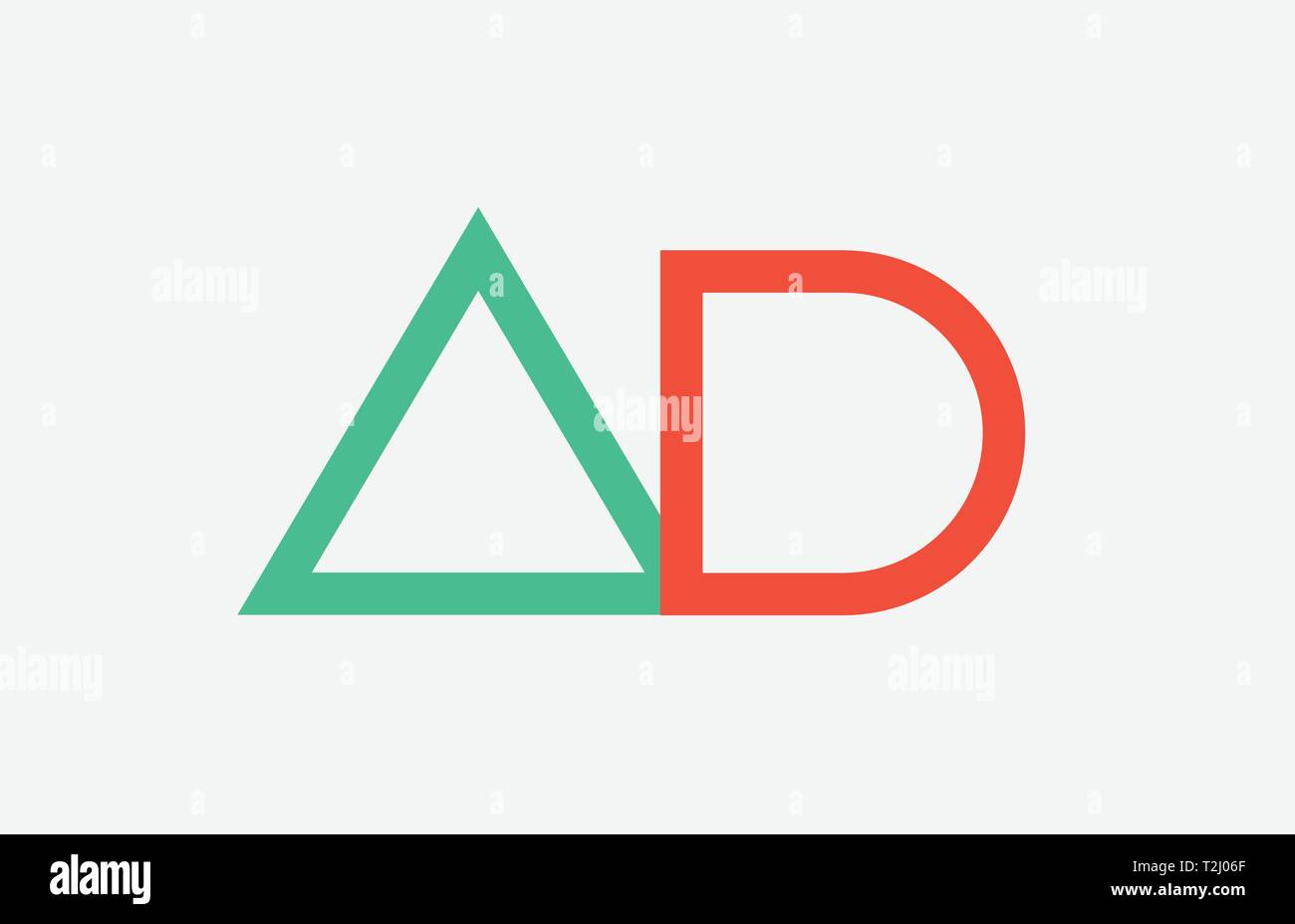 Lettre alphabet vert orange combinaison logo ac un c design adapté pour une société ou entreprise Illustration de Vecteur