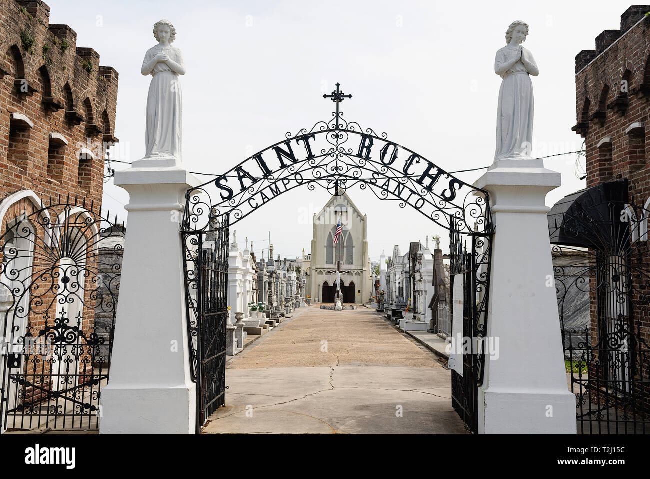 L'entrée du cimetière Saint Roch, La NouvelleOrléans, Louisiane Photo