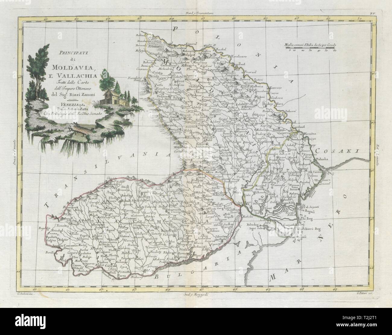 Carte de la valachie Banque de photographies et d’images à haute