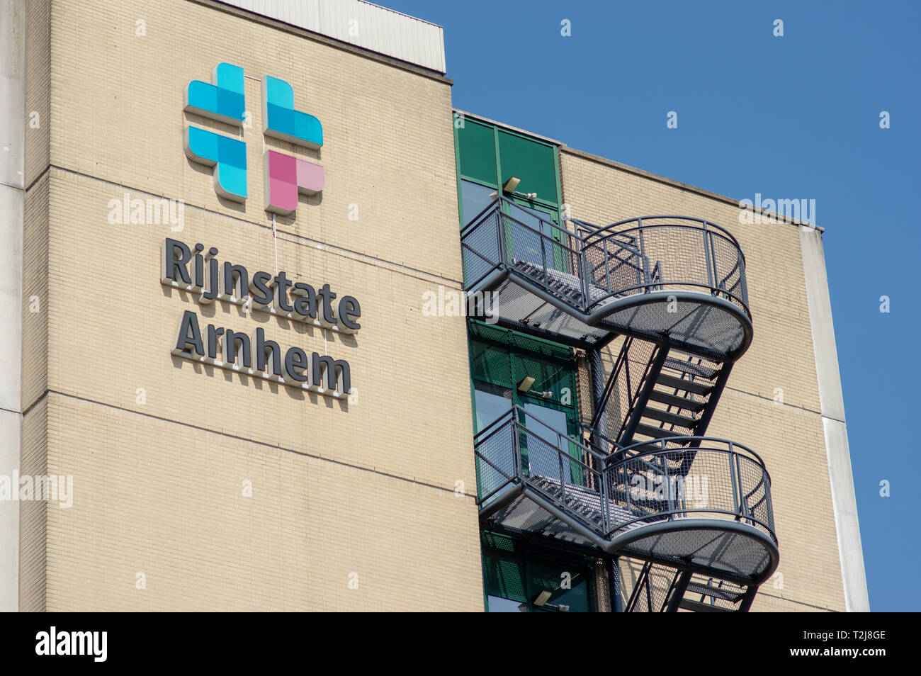 Arnhem, Pays-Bas - le 29 mars 2019 : Hôpital Rijnstate logo Banque D'Images