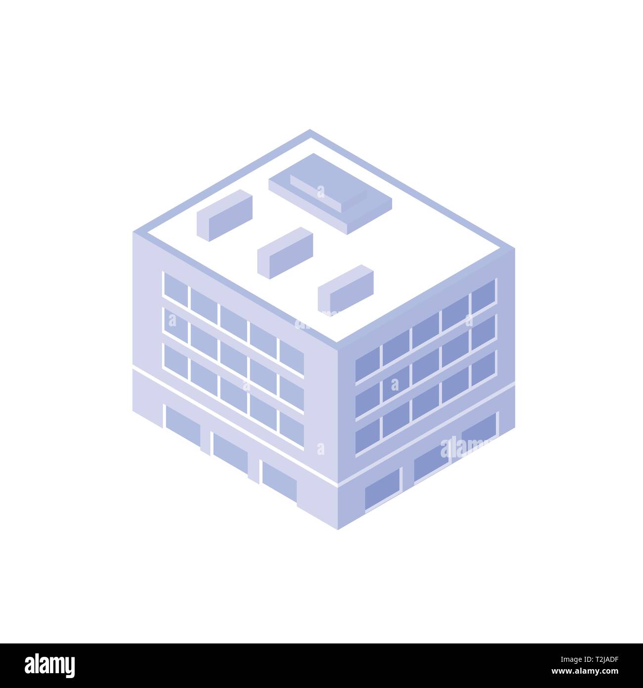 Maison isométrique urban city infrastructure de l'économie. Ville paysage parcs arbres vecteur illustration Illustration de Vecteur