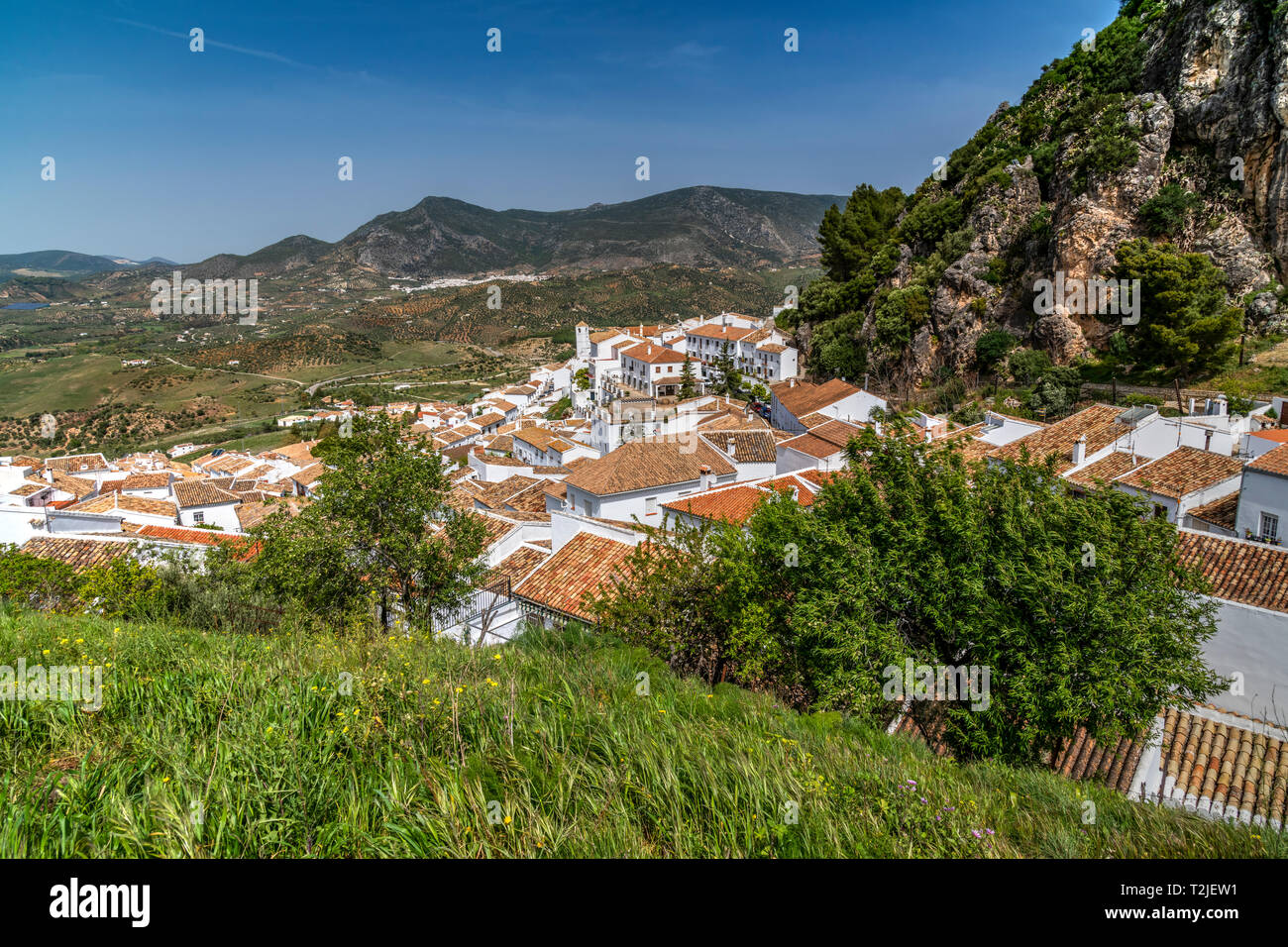 Zahara de la Sierra, Andalousie, Espagne Banque D'Images