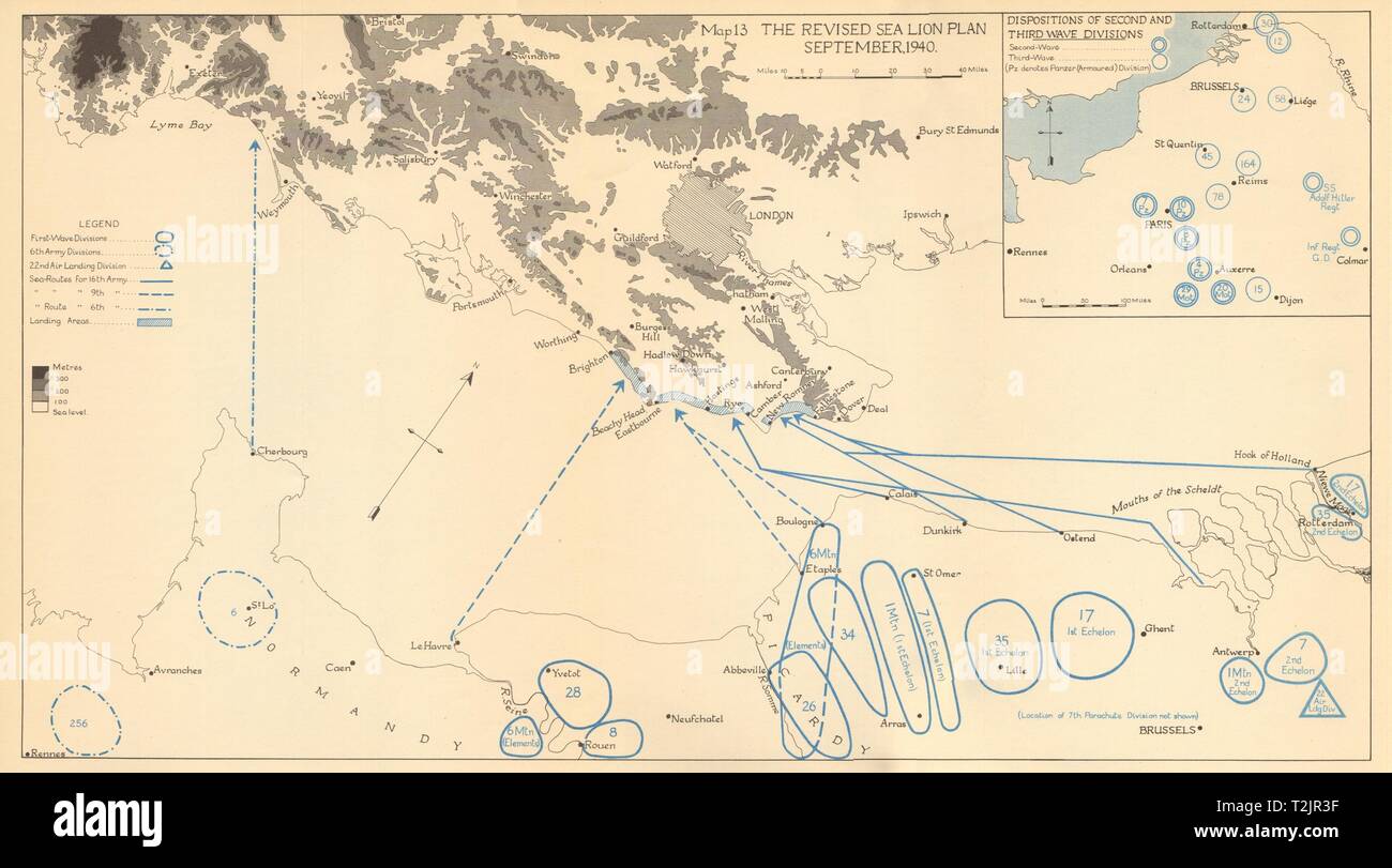 Carte de londres 1940 Banque de photographies et d’images à haute