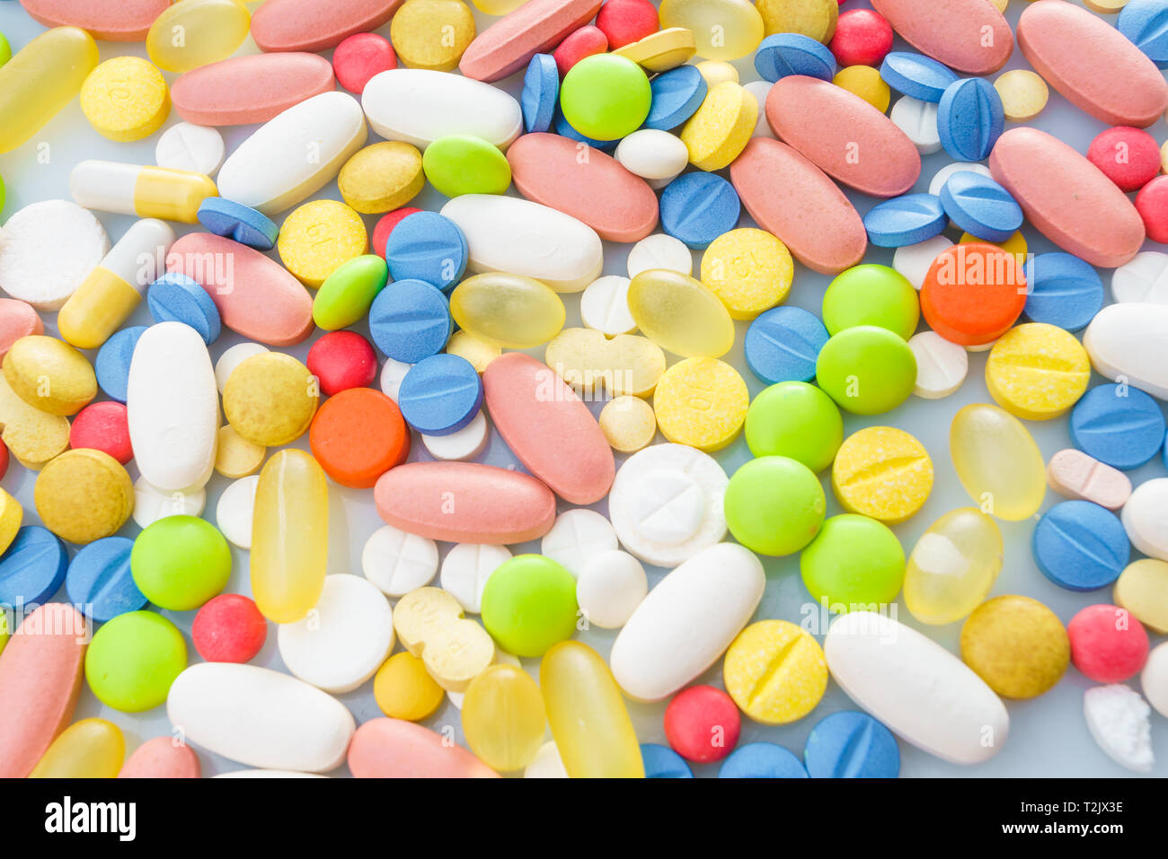 Médicaments médicaments médicaments différents. Banque D'Images