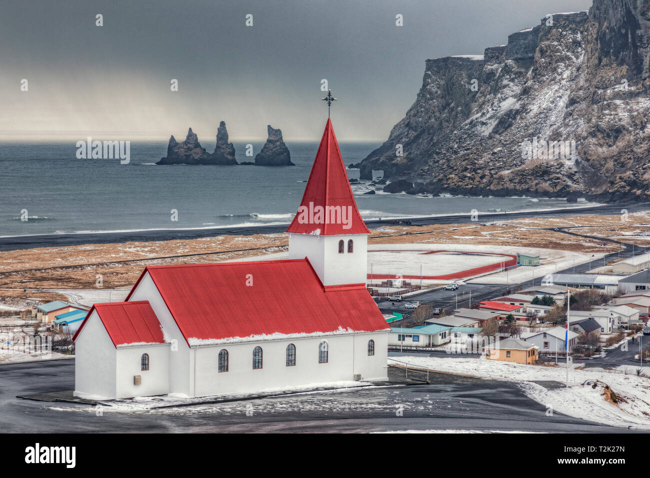 Vik i Myrdal, Sudurland, Islande, Europe Banque D'Images