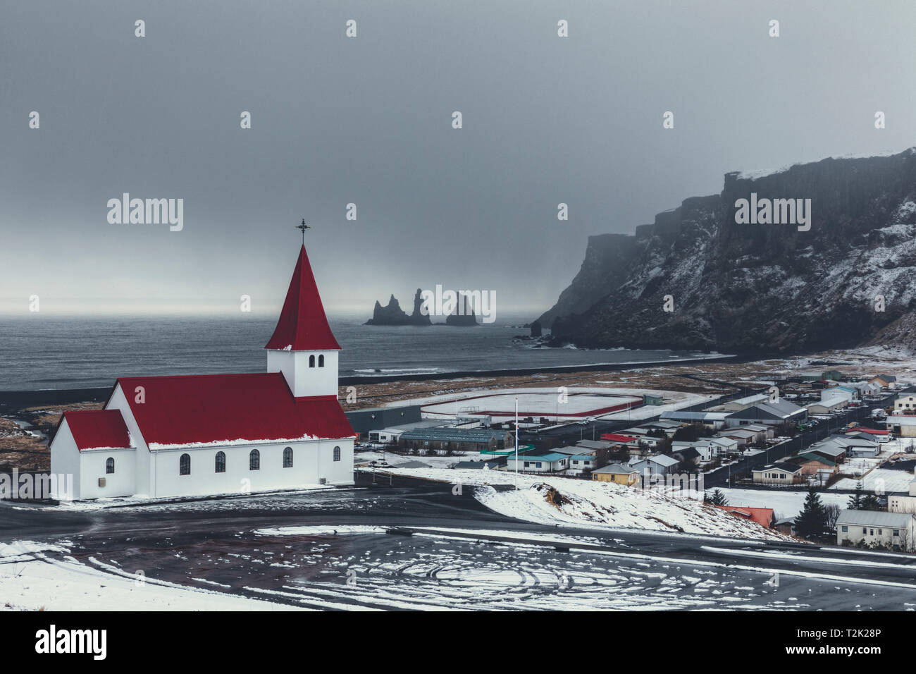 Vik i Myrdal, Sudurland, Islande, Europe Banque D'Images