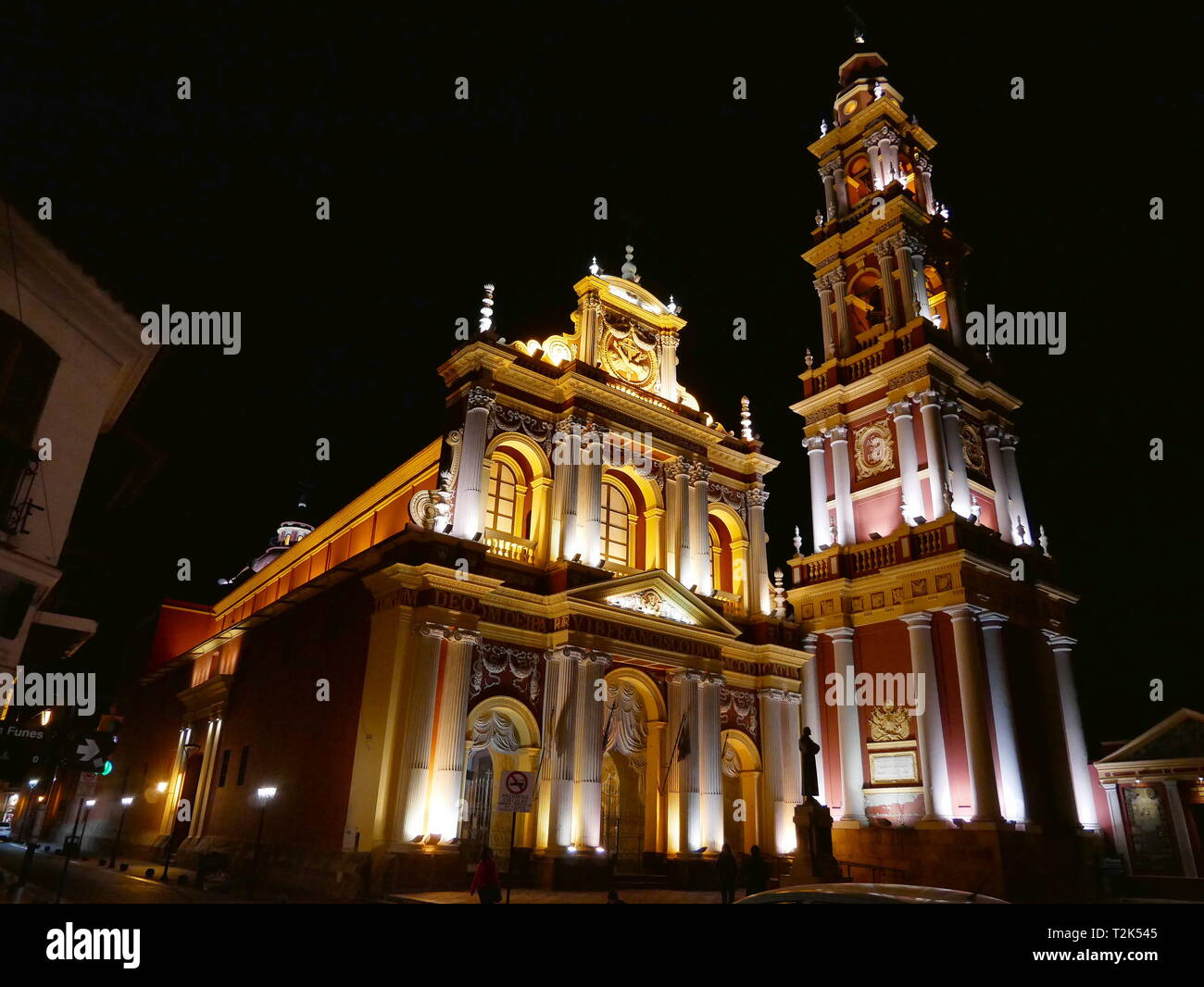 SALTA,AR - CIRCA OCT 2018 - L'église de San Francisco dans le centre de Salta, Argentine Banque D'Images