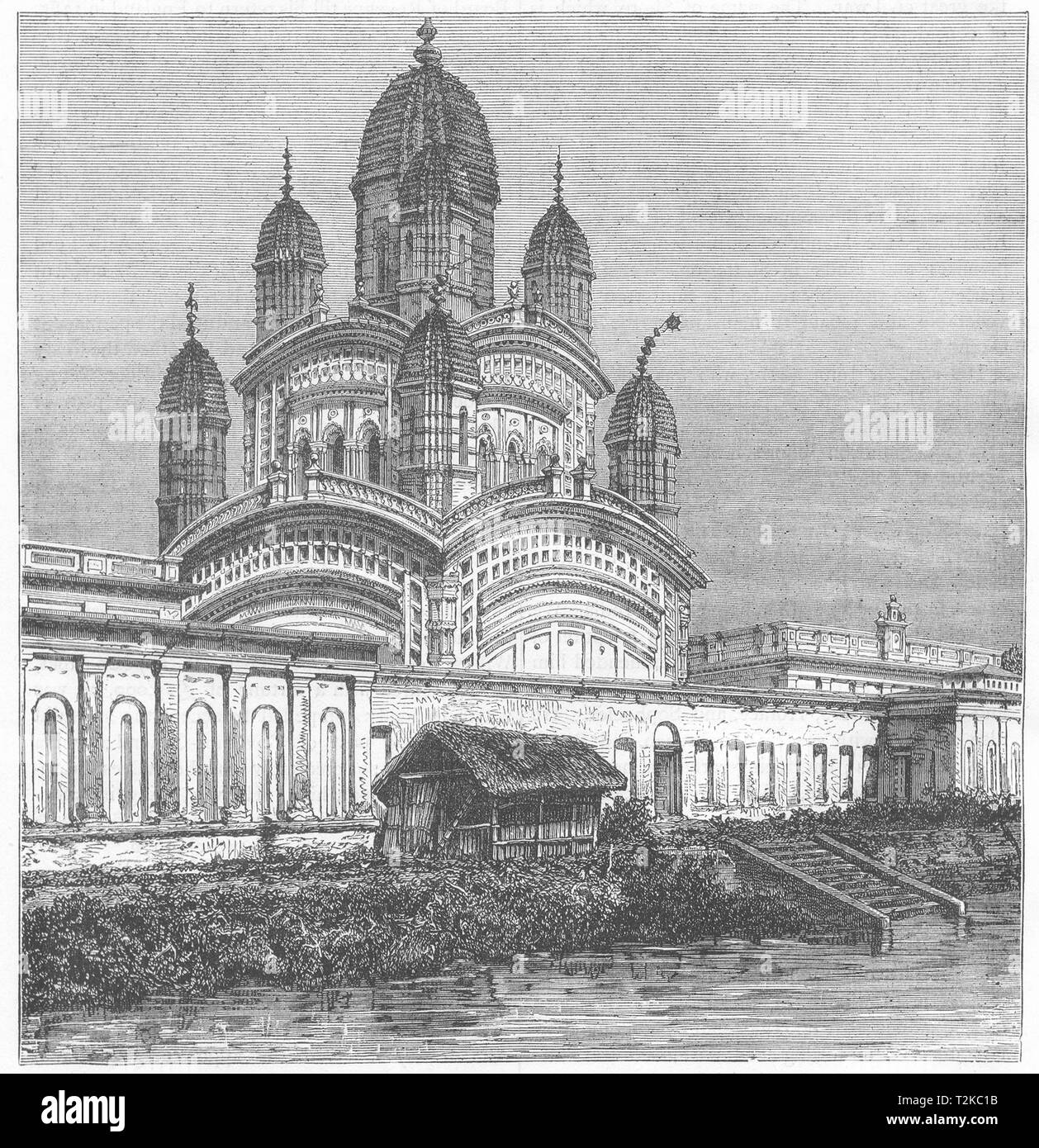 L'Inde. Grande Mosquée, Hooghly, Calcutta (Kolkata) c1880 vieux ancien Banque D'Images