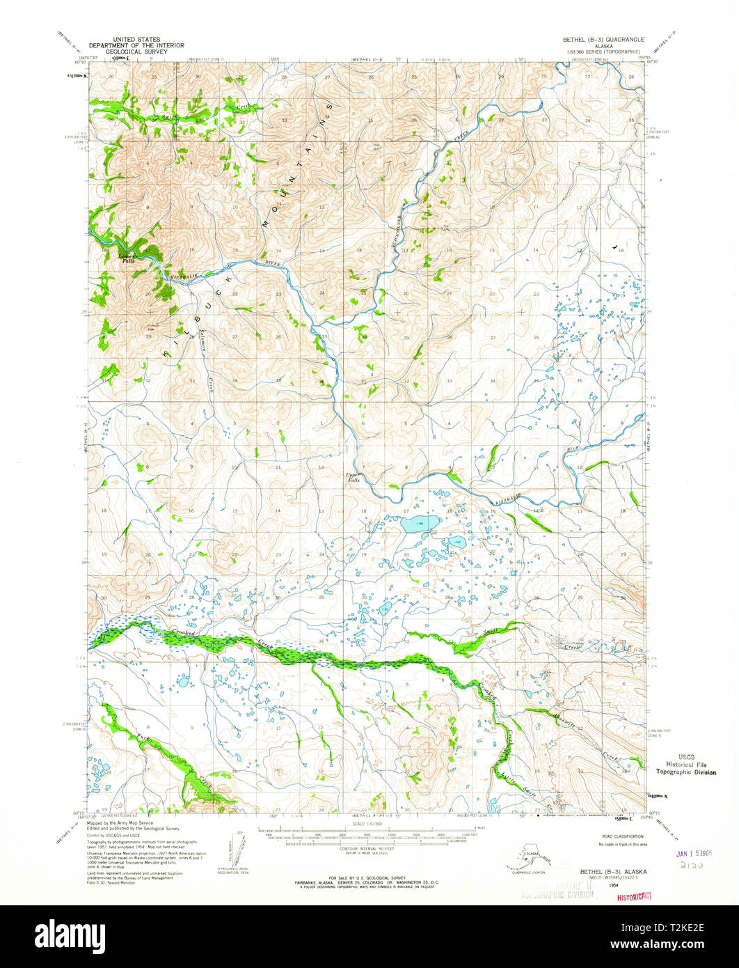 Carte de bethel alaska Banque de photographies et d’images à haute