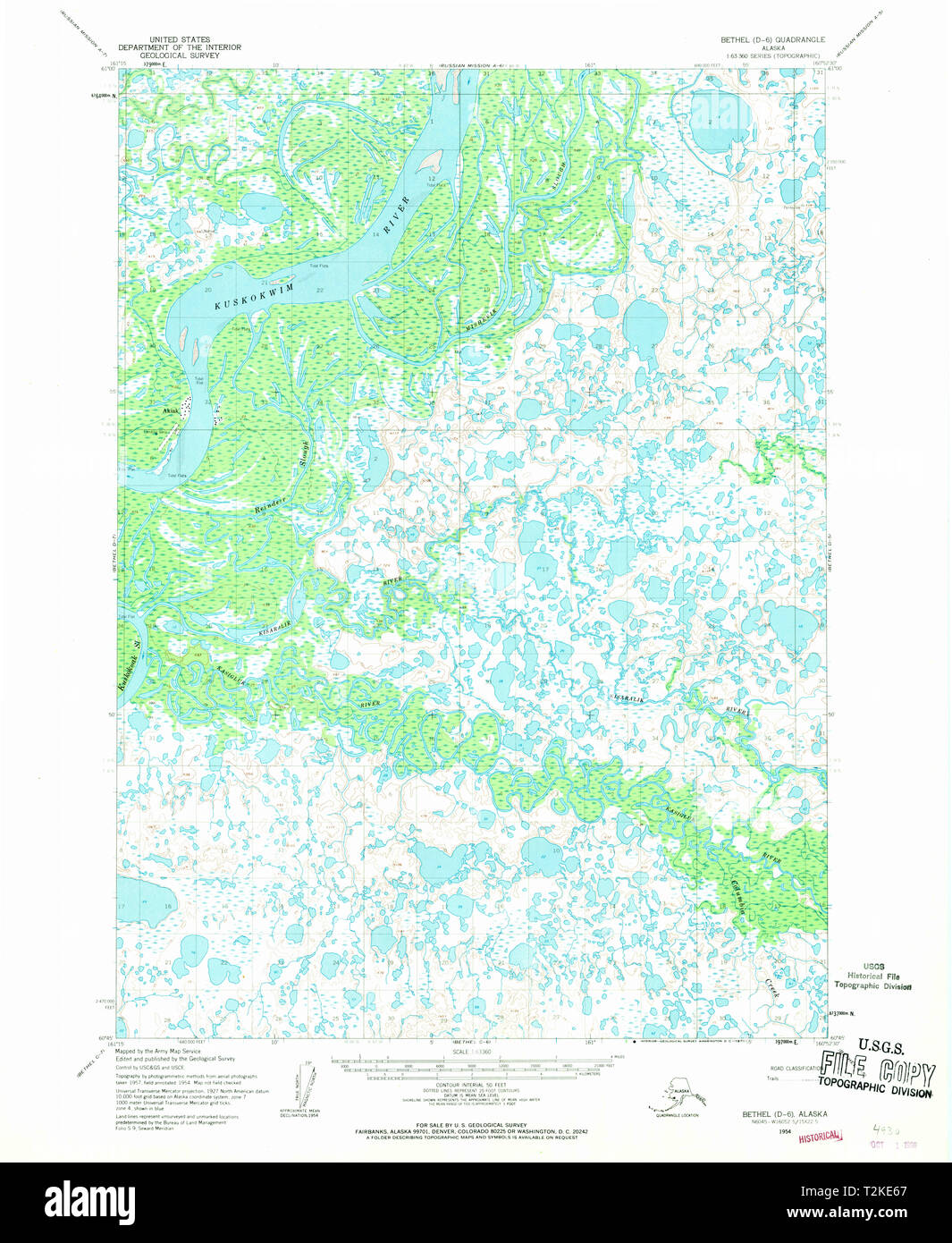 Carte de bethel alaska Banque de photographies et d’images à haute