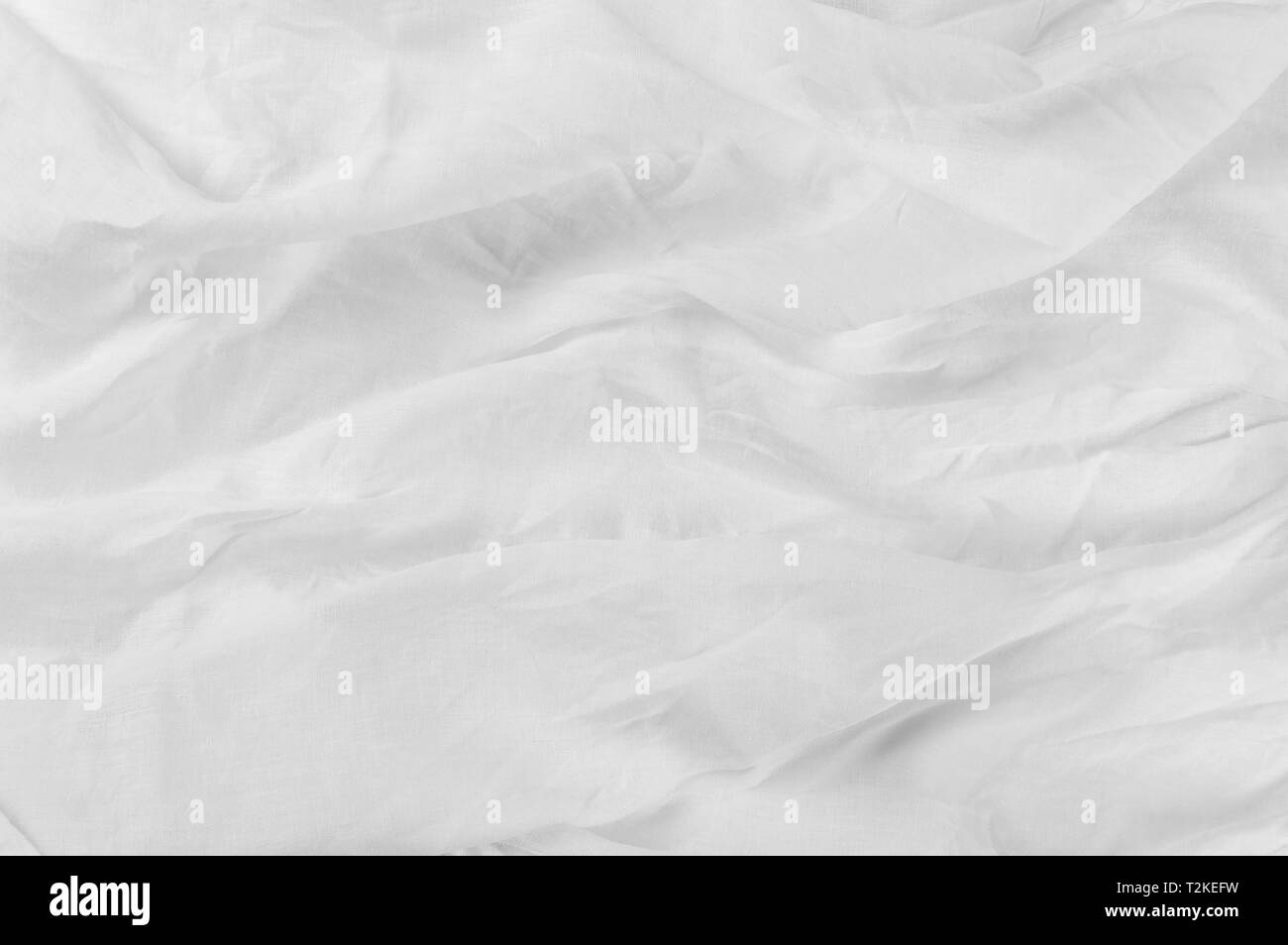 Texture tissu minimaliste, blanc sur fond blanc Banque D'Images