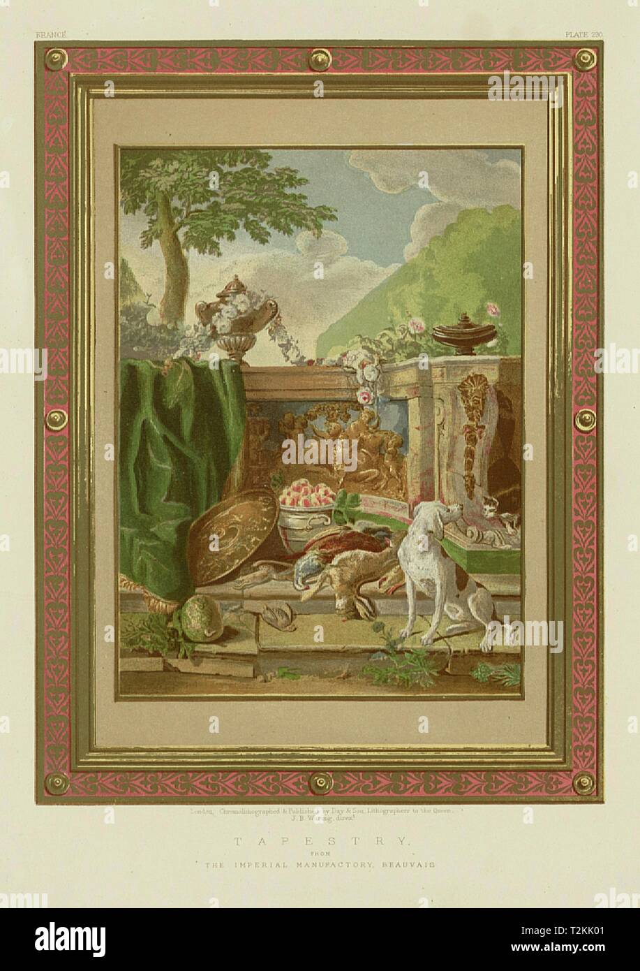 Exposition internationale. - La manufacture impériale de la tapisserie, Beauvais 1862 Banque D'Images