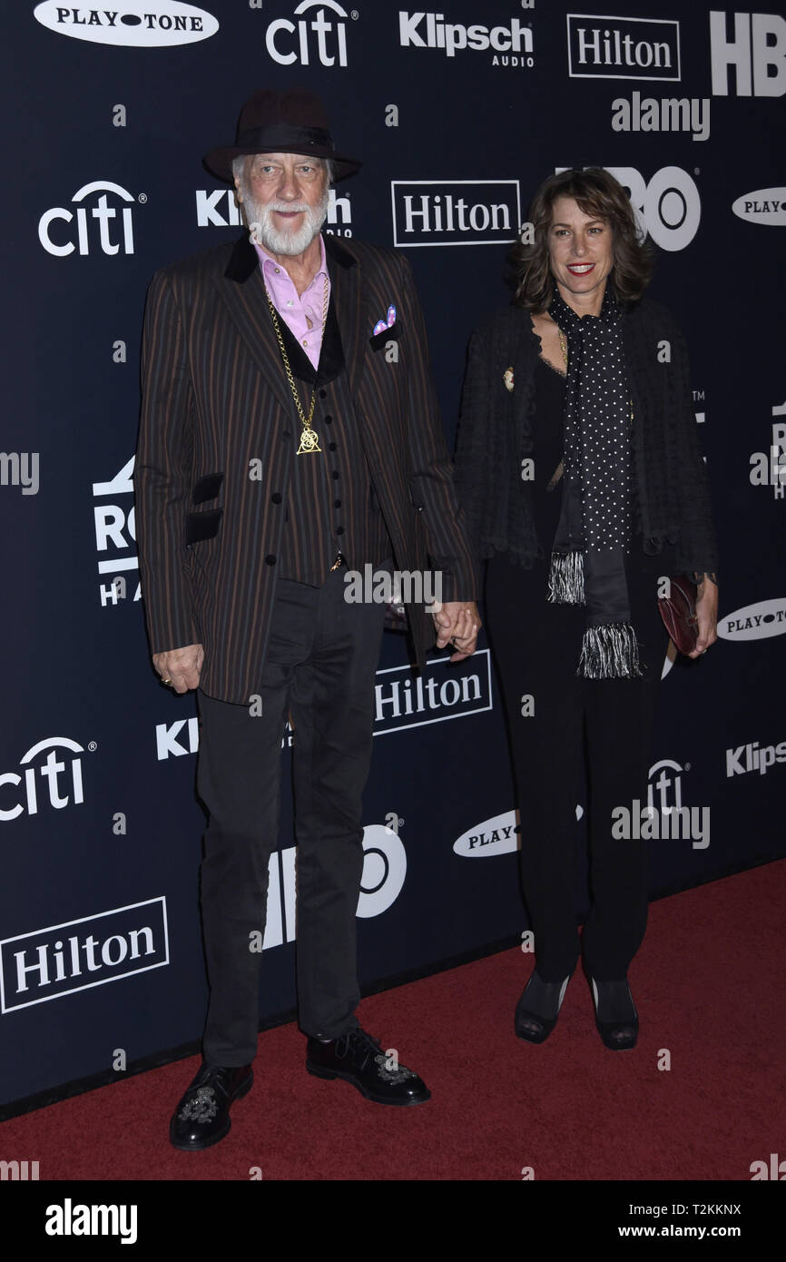 27 mars 2019 - Brooklyn, New York, États-Unis - 29 mars 2019 - Brooklyn, New York - Mick Fleetwood et Lynn Frankel au Rock & Roll Hall of Fame de la cérémonie d'arrivée, à la Barclays Center. Crédit photo : LJ - Photos/AdMedia (crédit Image : © Ylmj/AdMedia via Zuma sur le fil) Banque D'Images