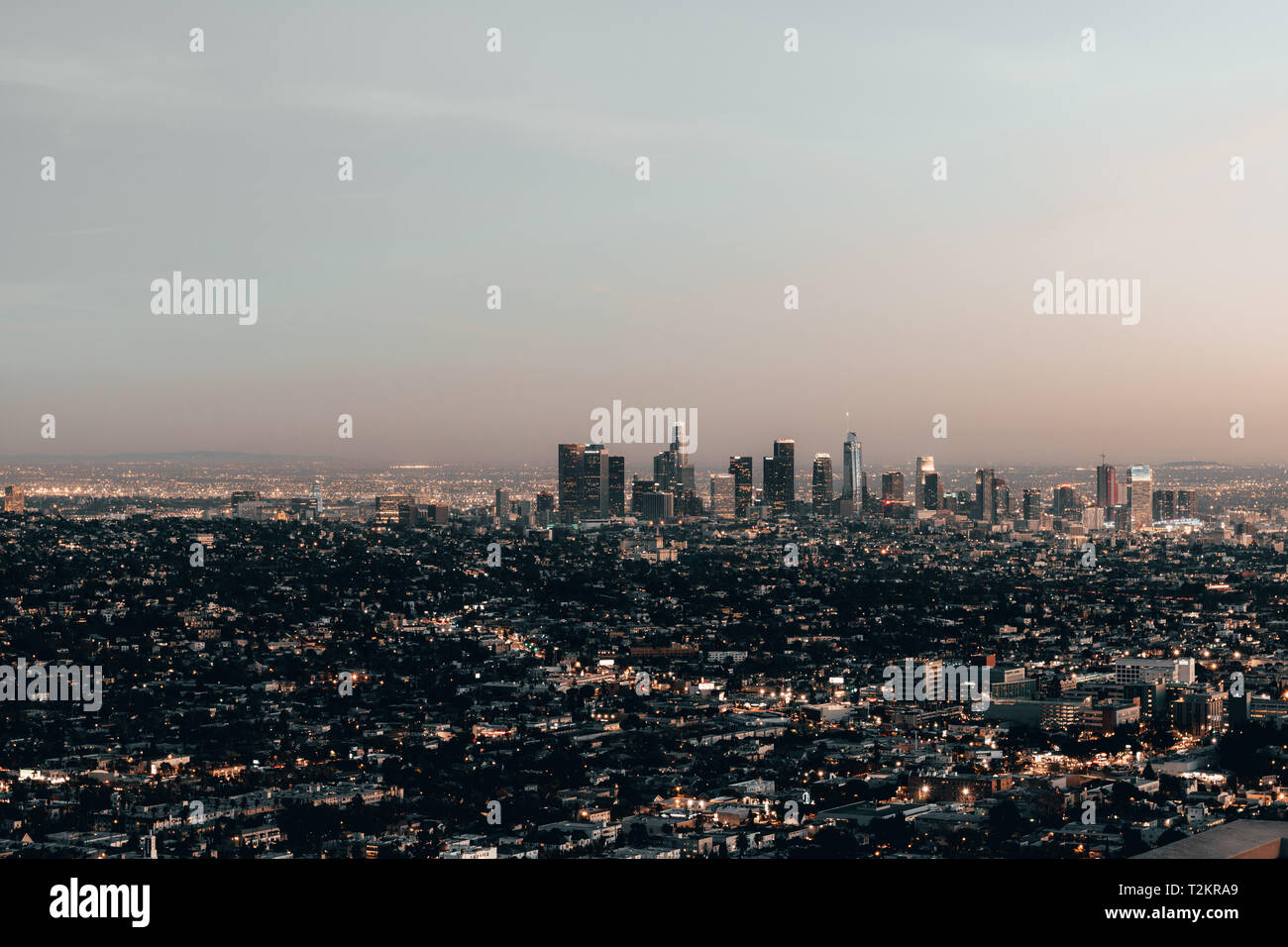 Los Angeles du Griffith Observatory Banque D'Images