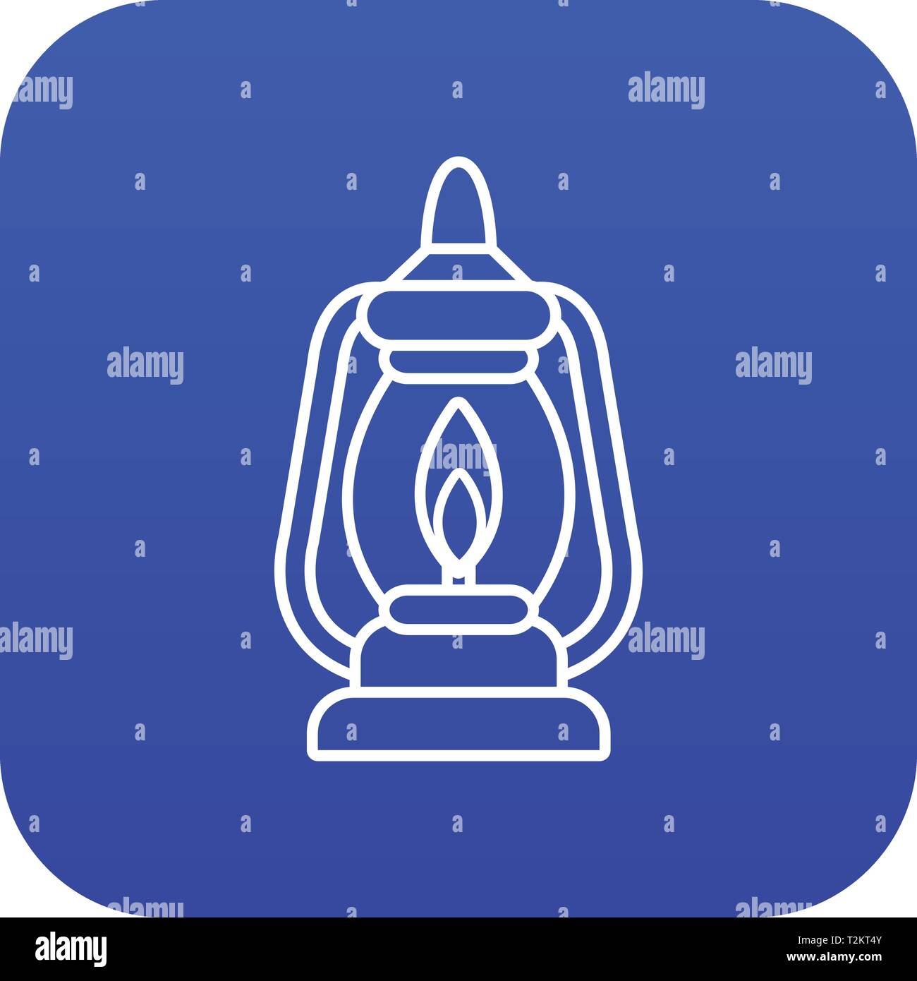 L'icône lampe minière vecteur bleu isolé sur fond blanc Illustration de Vecteur