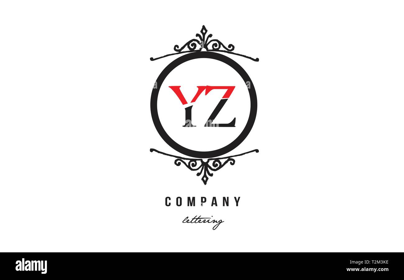 Conception De Logo Lettre Alphabet Combinaison Yz Y Z Avec Couleur Blanc Noir Rouge Et Monogramme Cercle Decoratif Approprie Comme Un Logo D Une Entreprise Ou D Affaires Image Vectorielle Stock Alamy
