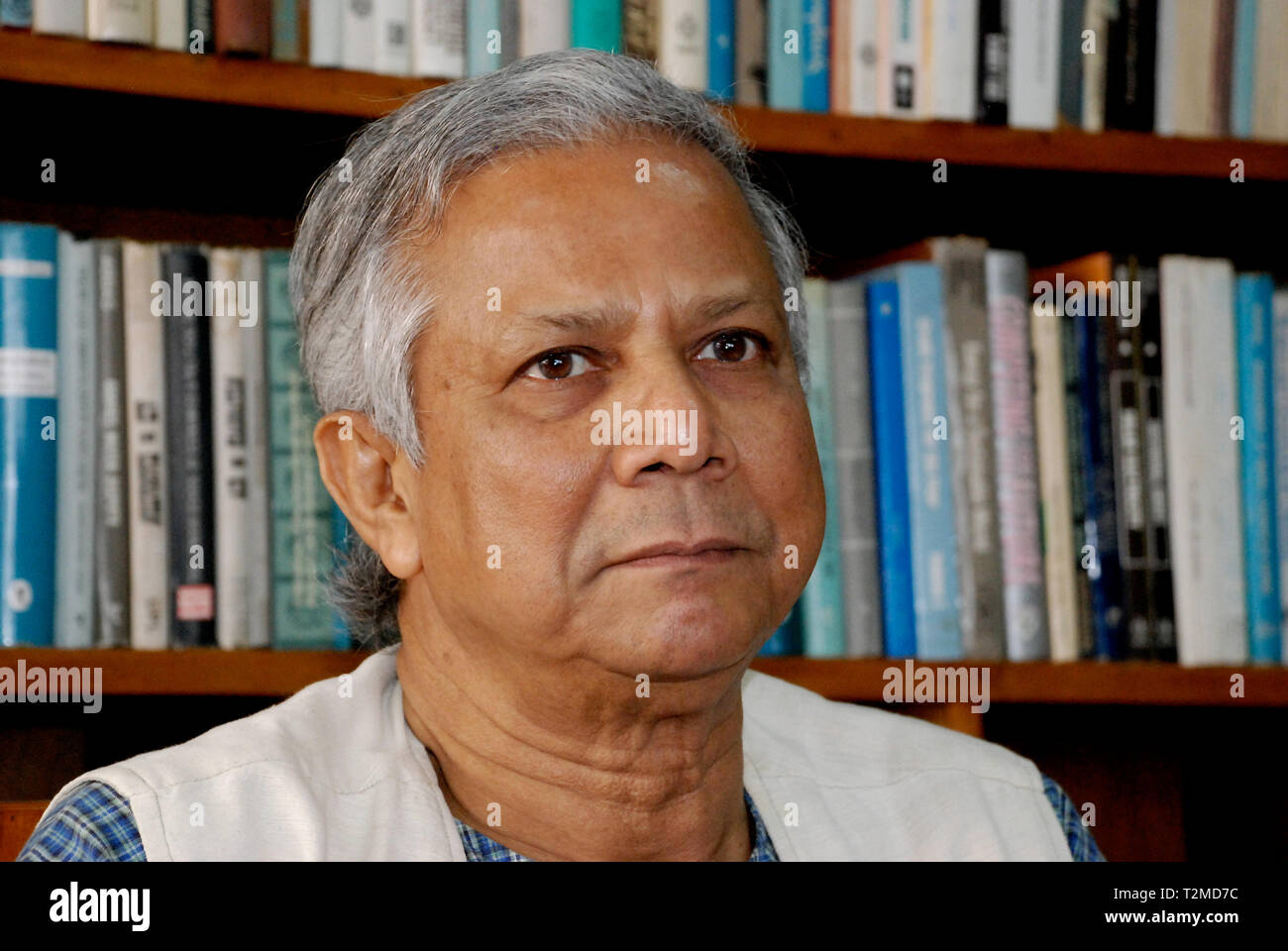 Muhammad Yunus, inventeur du microcrédit et de la microfinance, fondateur de la Grameen Bank Banque D'Images