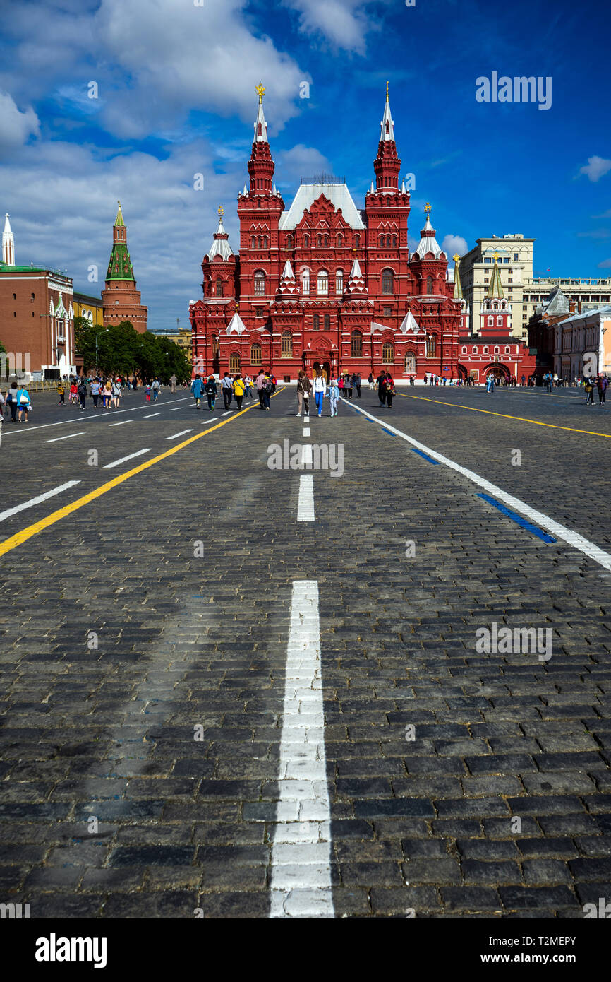 Le Musée Historique de l'État sur la Place Rouge, Moscou, Russie Banque D'Images