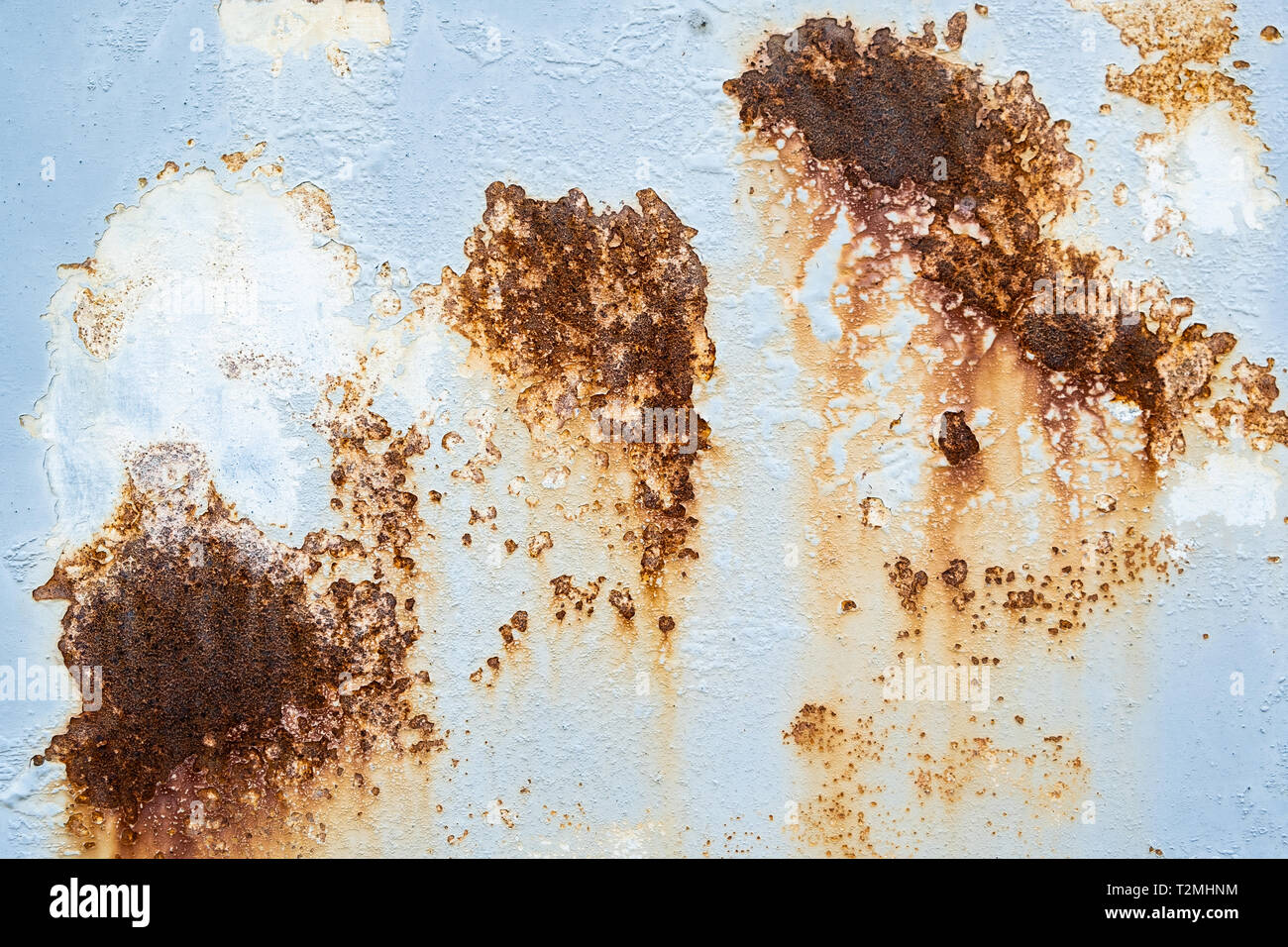 Feuille de métal rouillé et grunge texture. La corrosion et l'arrière-plan oxydées. Banque D'Images