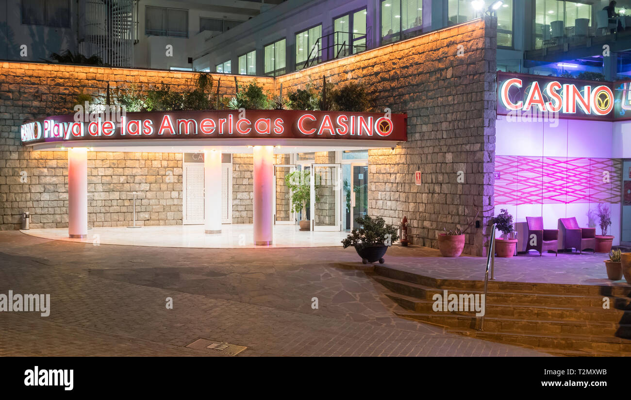 Casino Playa de las Americas, Costa Adeje, Tenerife, Canaries Banque D'Images