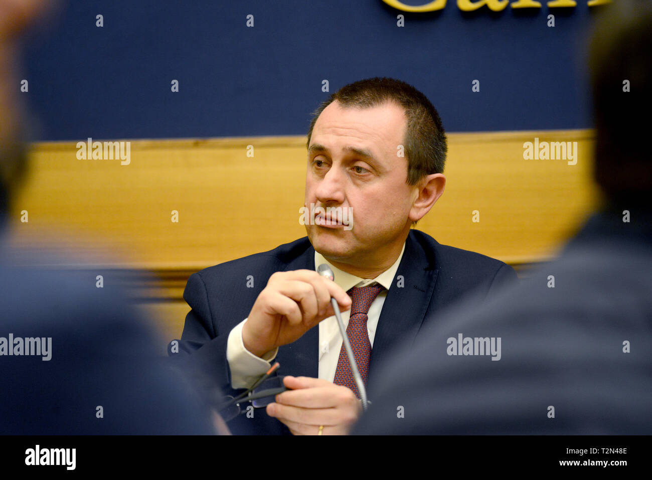 Rome, Italie. 06Th avr, 2019. Dans photo Ettore Rosato : Crédit Photo Agency indépendante/Alamy Live News Banque D'Images