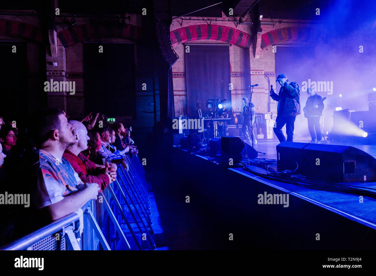 Cambridge, UK. 3 avril, 2019. Groupe DMA pour les effectuer en direct sur la tournée britannique à la Cambridge Corn Exchange. Richard Etteridge / Alamy Live News Banque D'Images