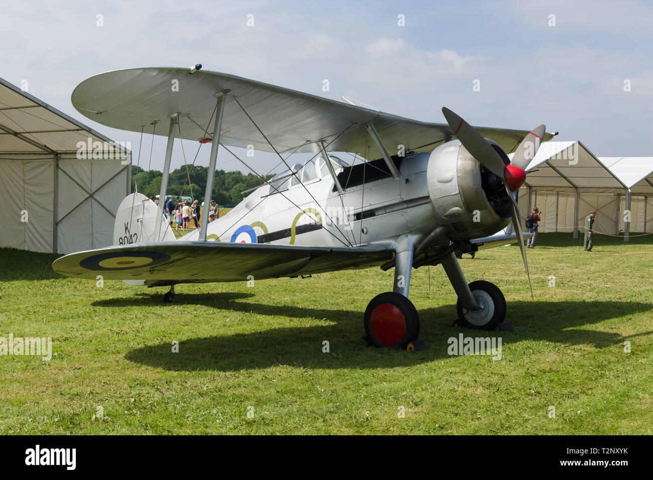 Gloster Gladiator un seul siège britannique d'avions de chasse et le dernier d'un biplan utilisé par la RAF en première ligne Banque D'Images