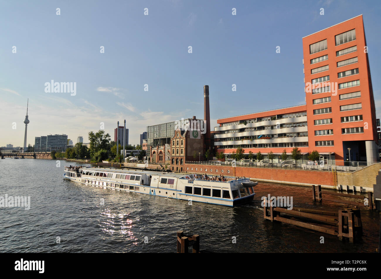 La rivière Spree, Berlin, Allemagne Banque D'Images