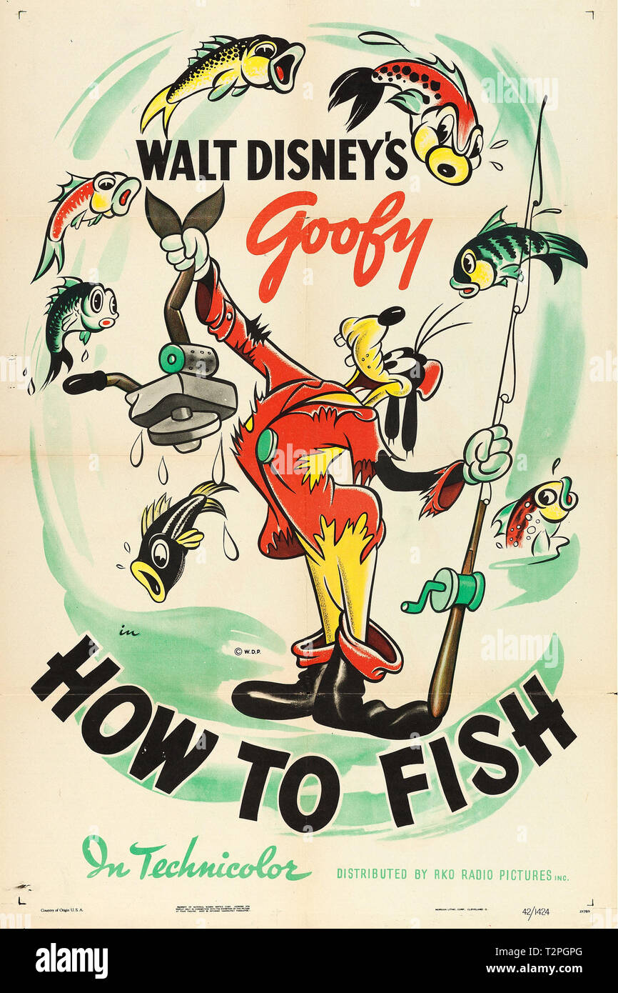 Dingo dans comment pêcher (RKO, 1942) Référence de fichier affiche #  33751 982THA Banque D'Images