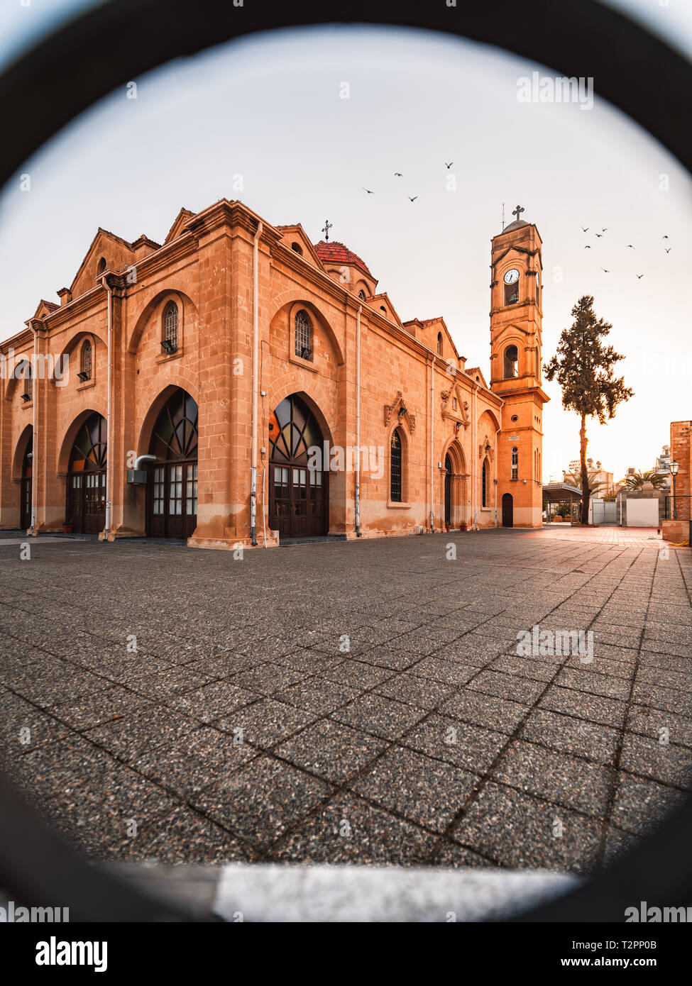 L'église orthodoxe Saint Georges à Nicosie, Chypre. L'un des sites historiques de la ville. Banque D'Images