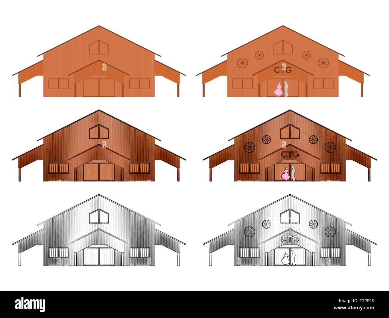 CTG couleur shed Illustration de Vecteur