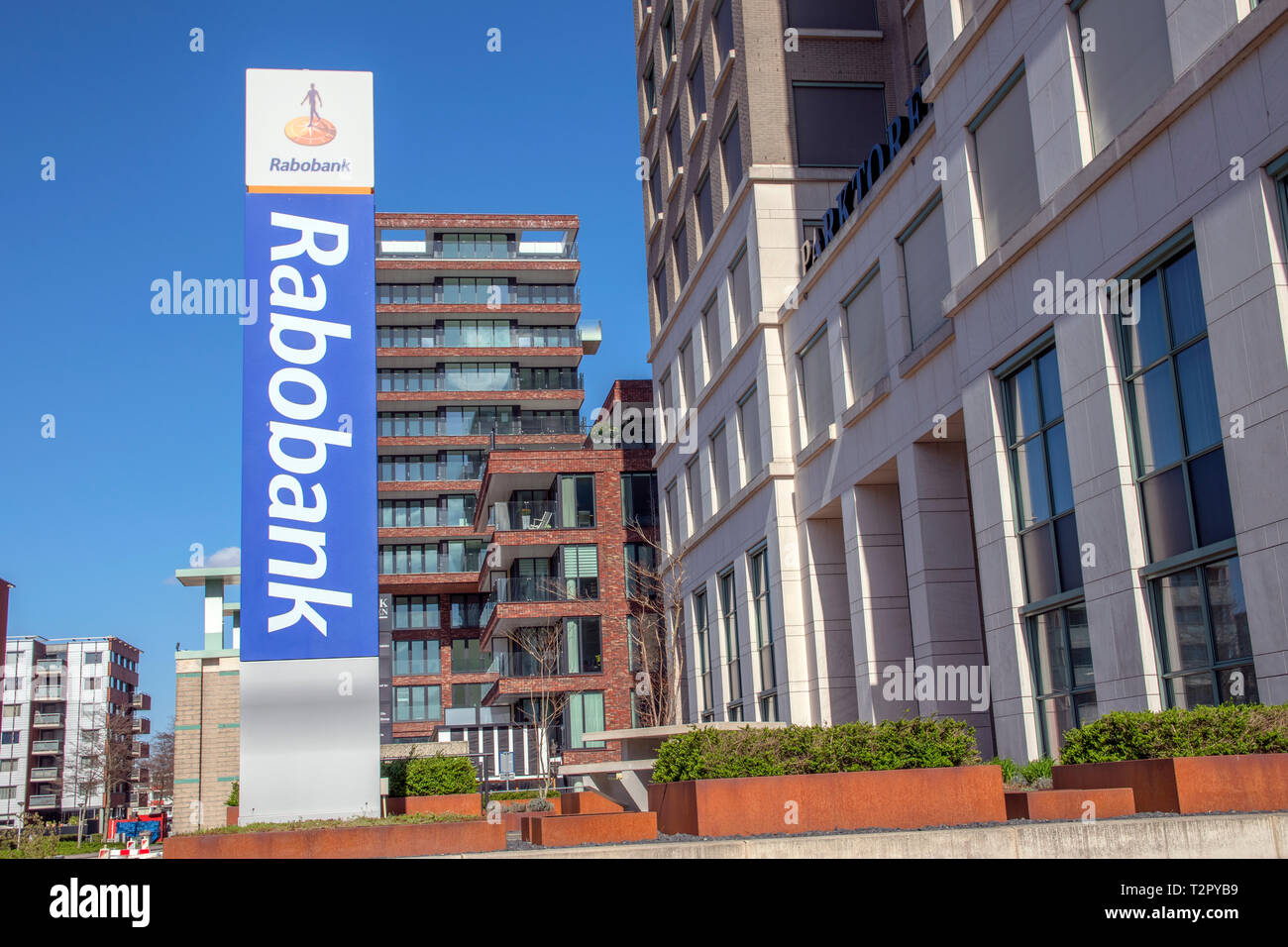 Rabobank Au Parktoren Billboard Building à Amsterdam aux Pays-Bas 2019 Banque D'Images