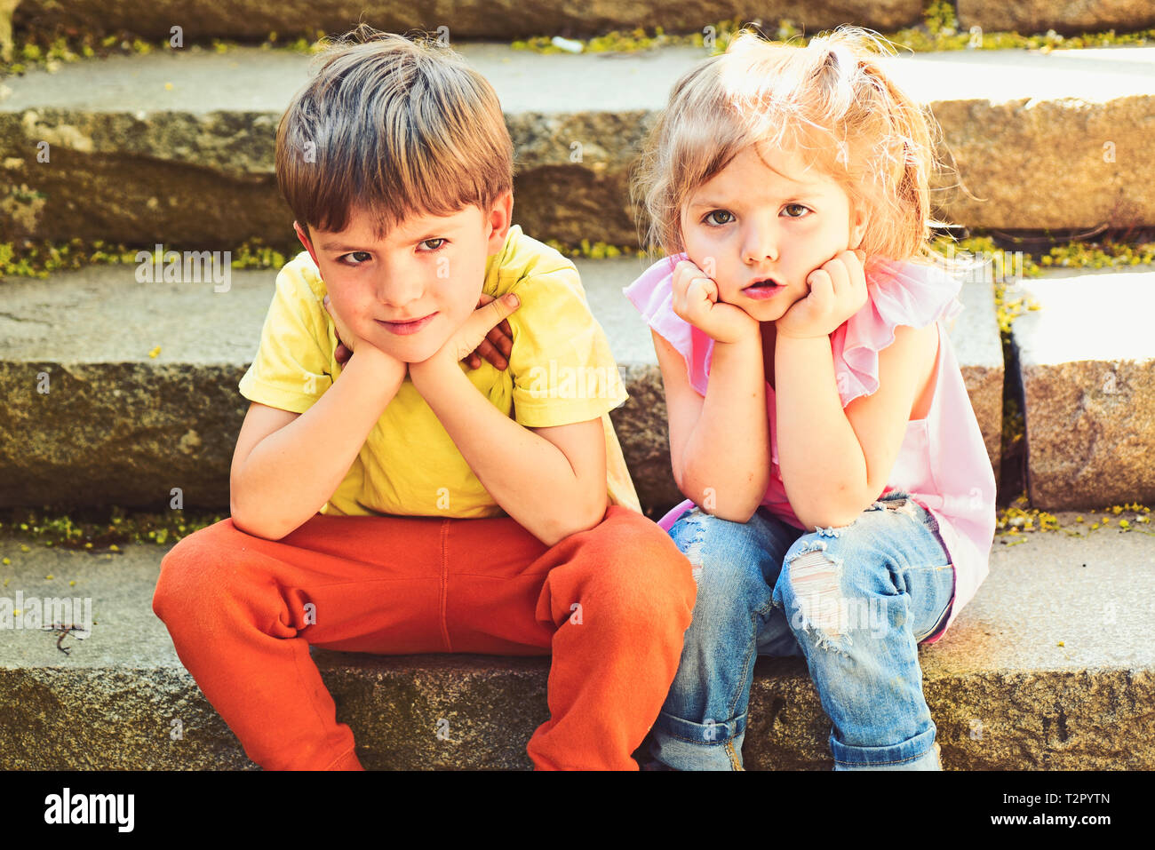 Clipart De Petite Fille Et Garçon